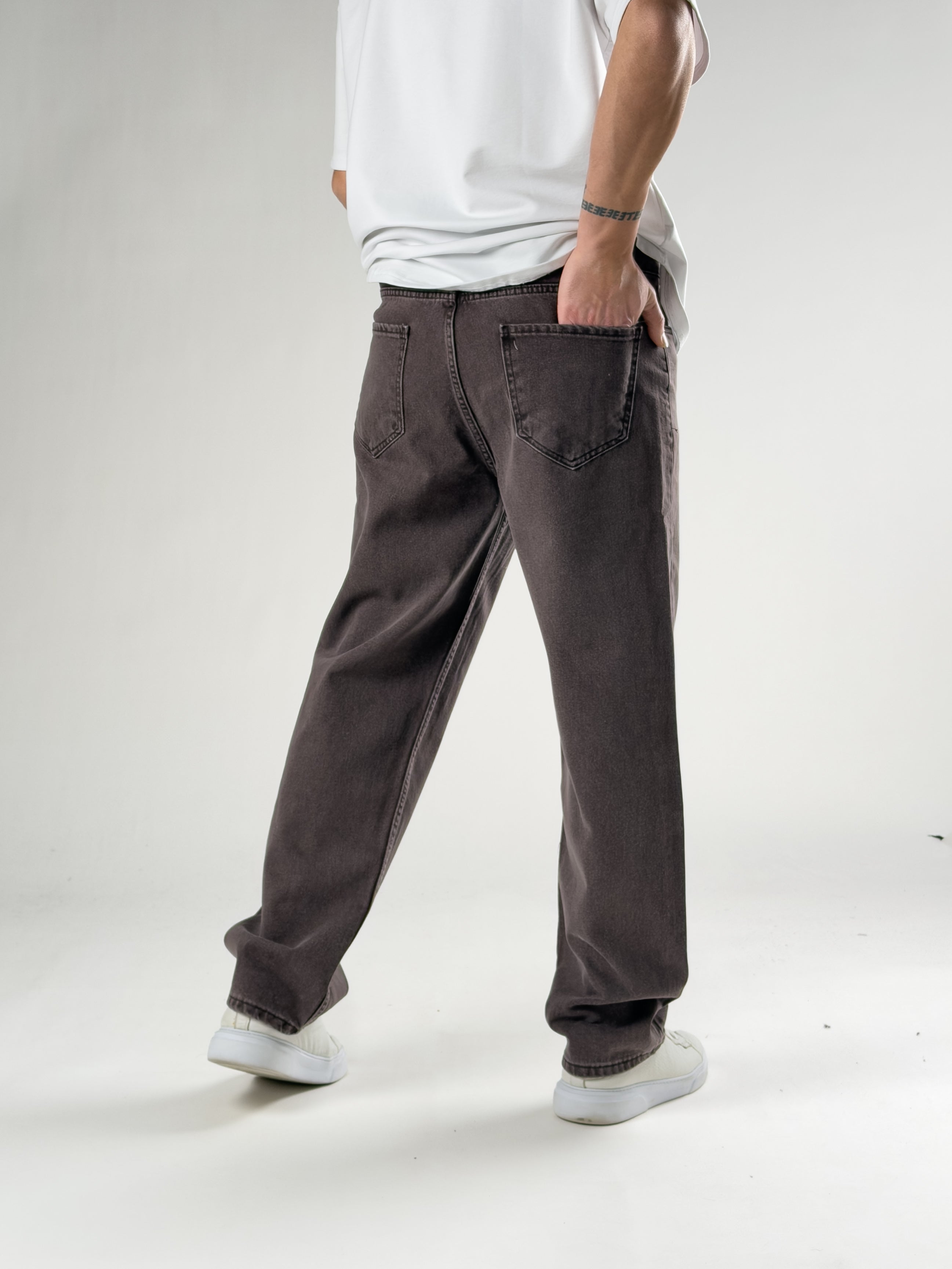 Kahverengi Erkek Baggy Kot Pantolon COC2822