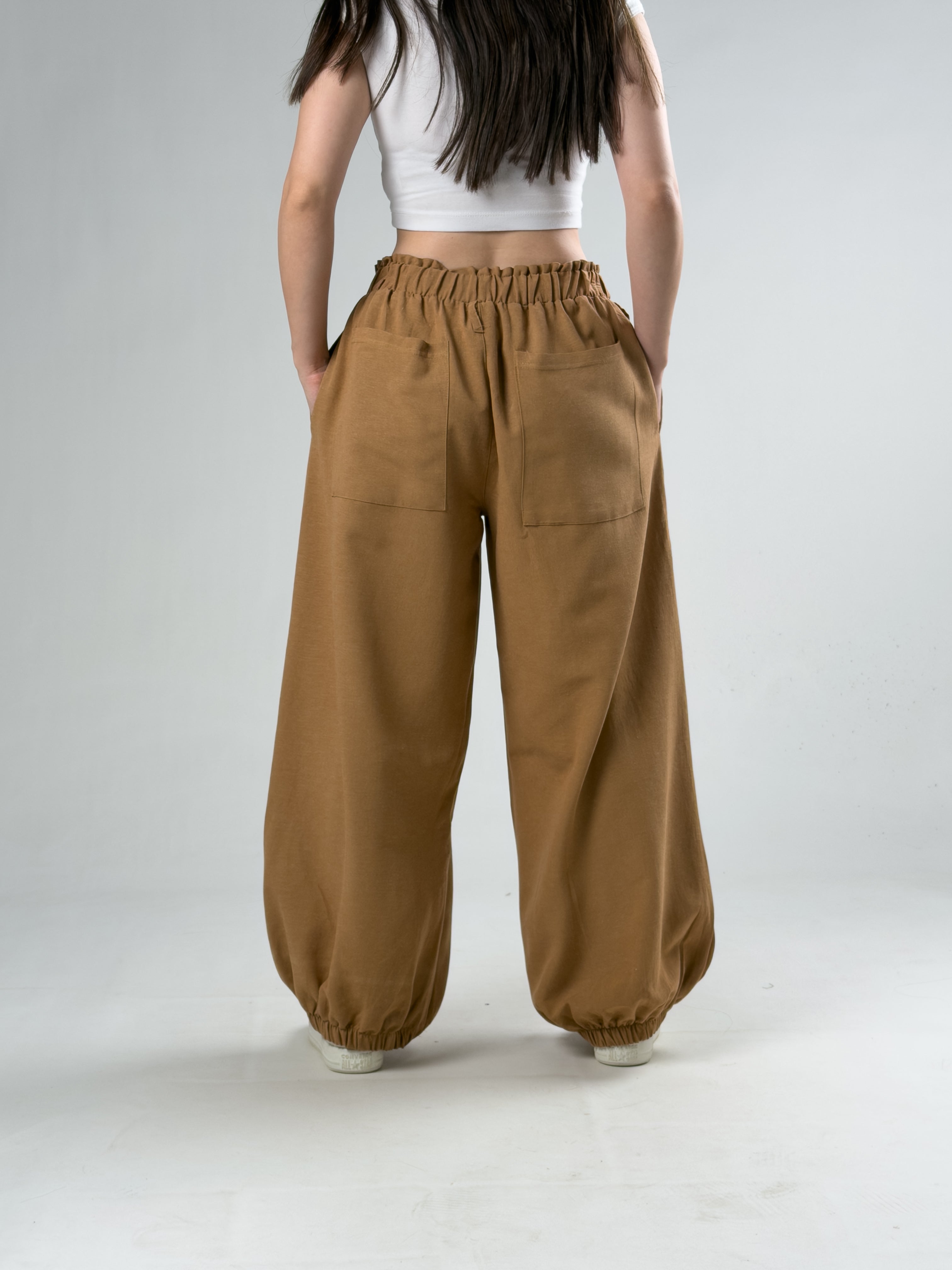 Kahverengi Kadın Oversize Pantolon COC3175