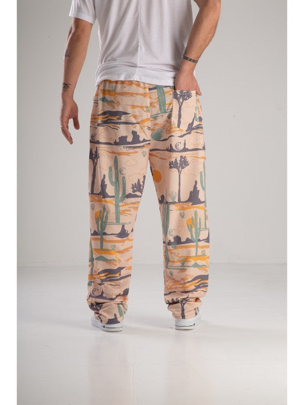 Kaktüs Desenli Baggy Pantolon COC2170