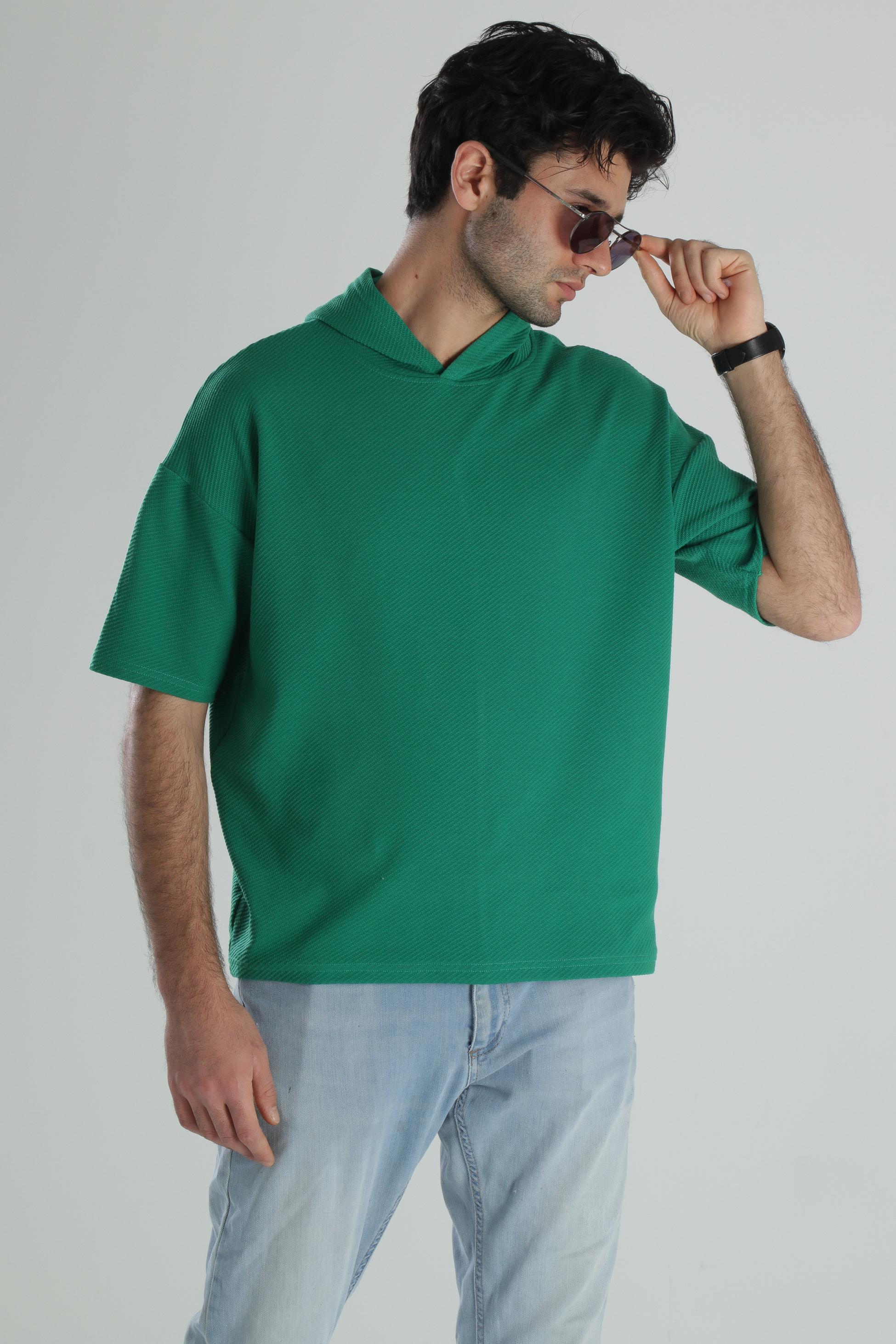 Kapüşonlu Fakir Kol T-Shirt COC2180