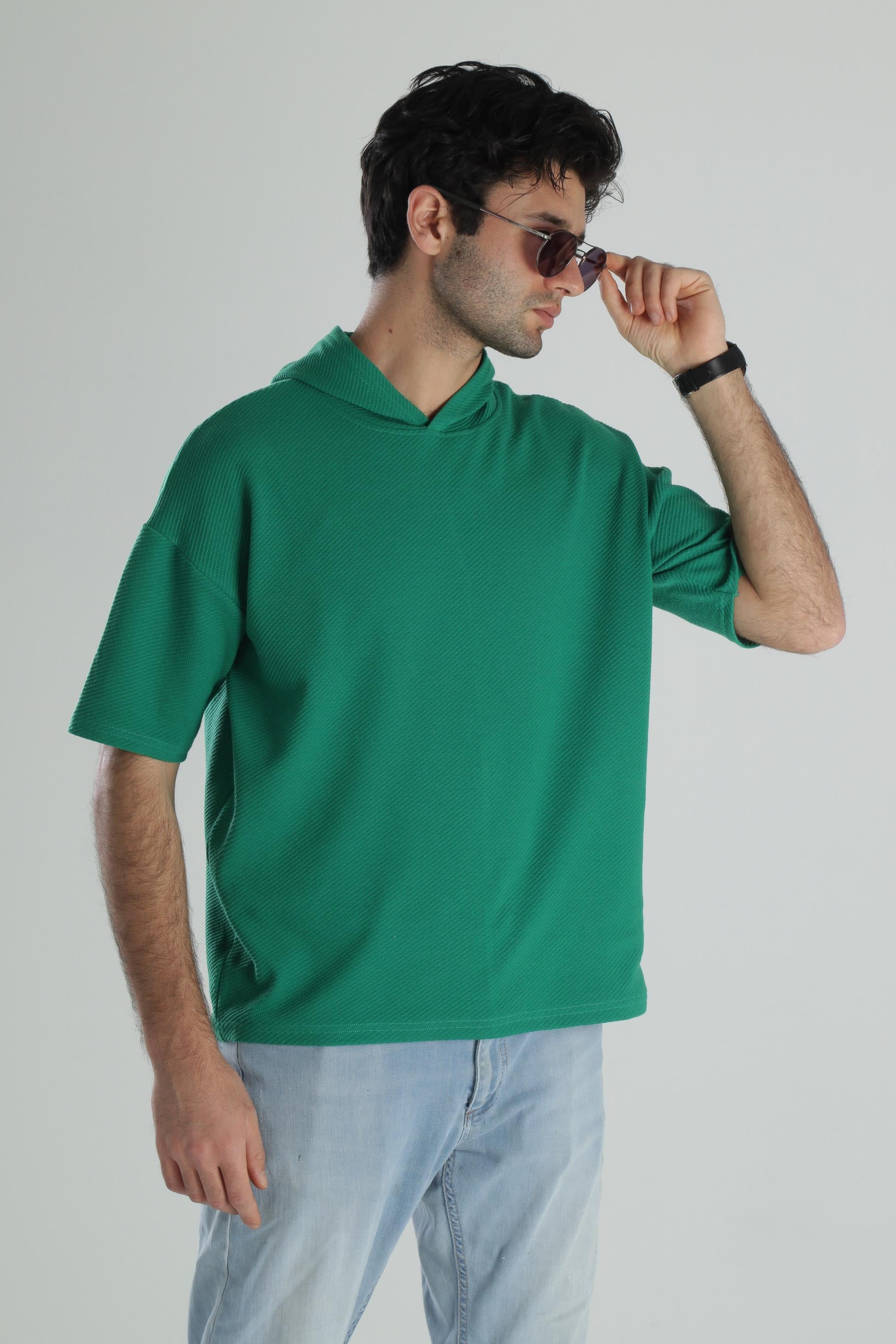 Kapüşonlu Fakir Kol T-Shirt COC2180