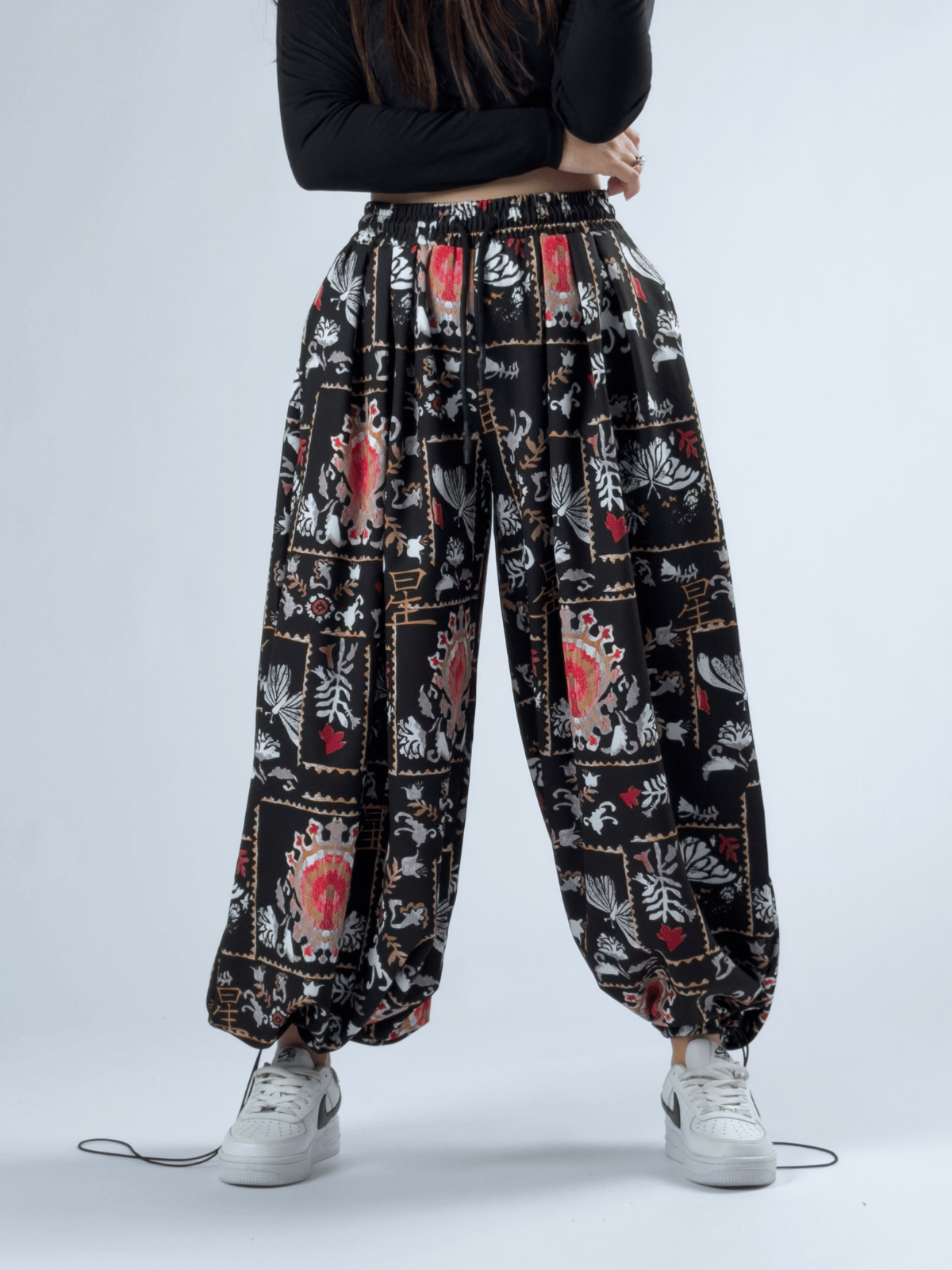 Kelebek Paça Ayarlamalı Süper Oversize Kadın Pantolon COC3366