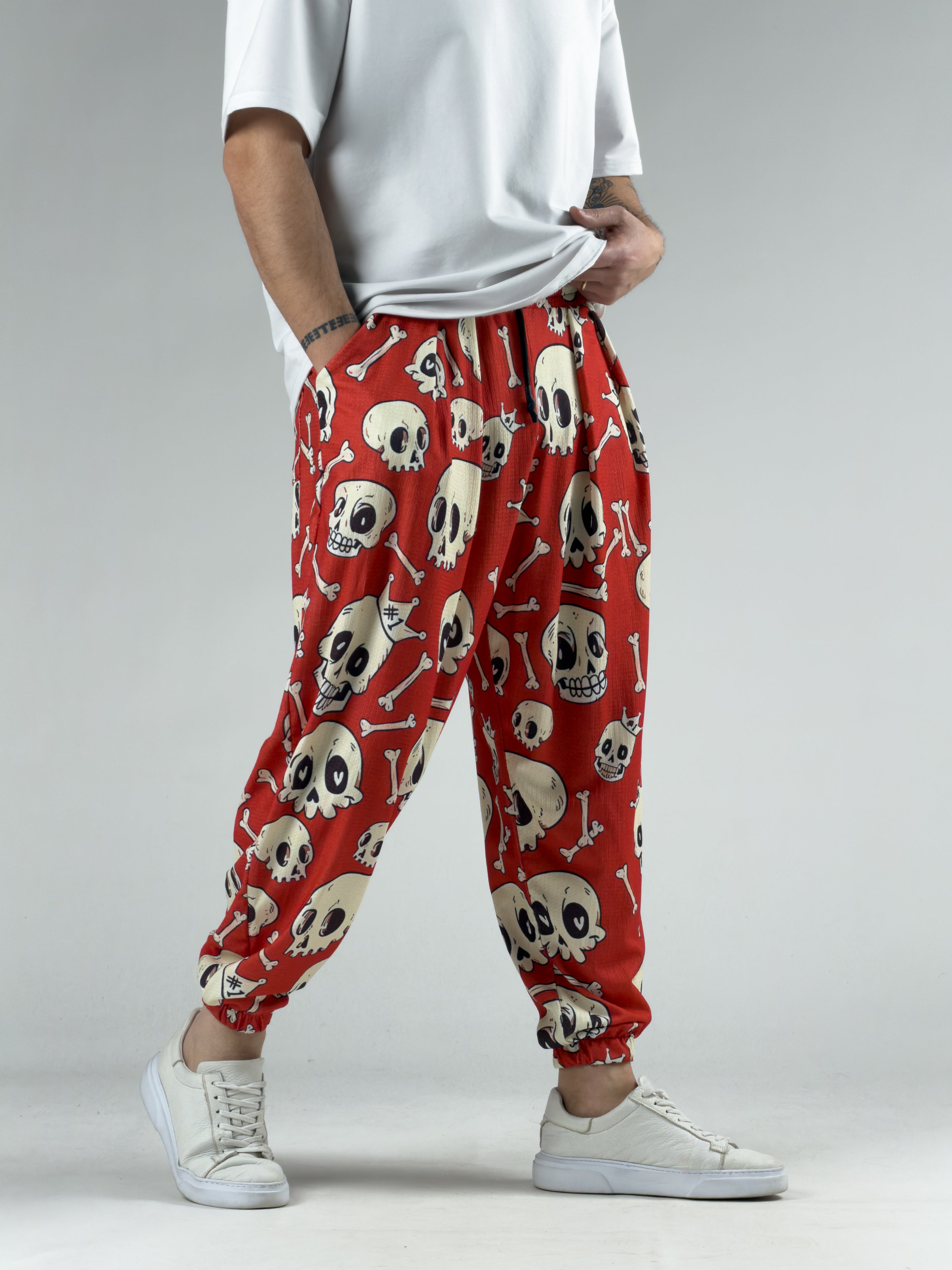 Kurukafa Desenli Erkek Yarım Şalvar COC3042