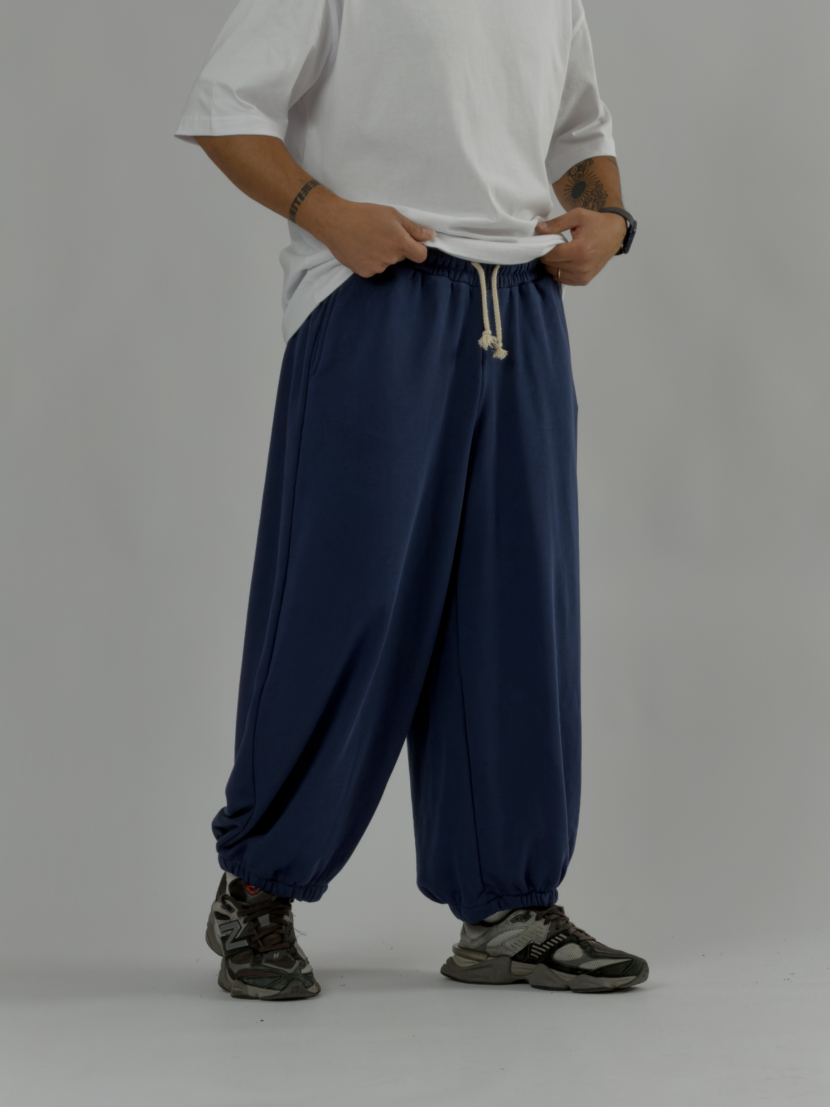 Lacivert Oversize Baggy Erkek Pantolon COC3417