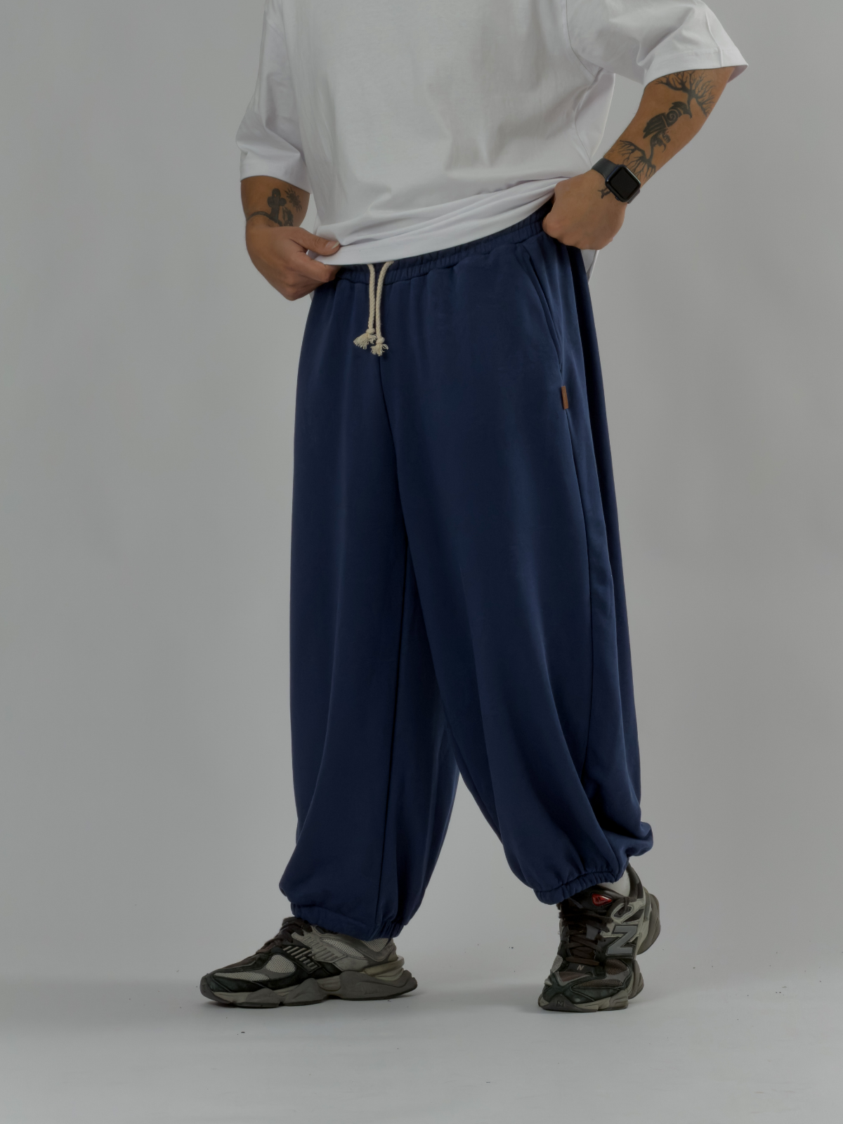 Lacivert Oversize Baggy Erkek Pantolon COC3417