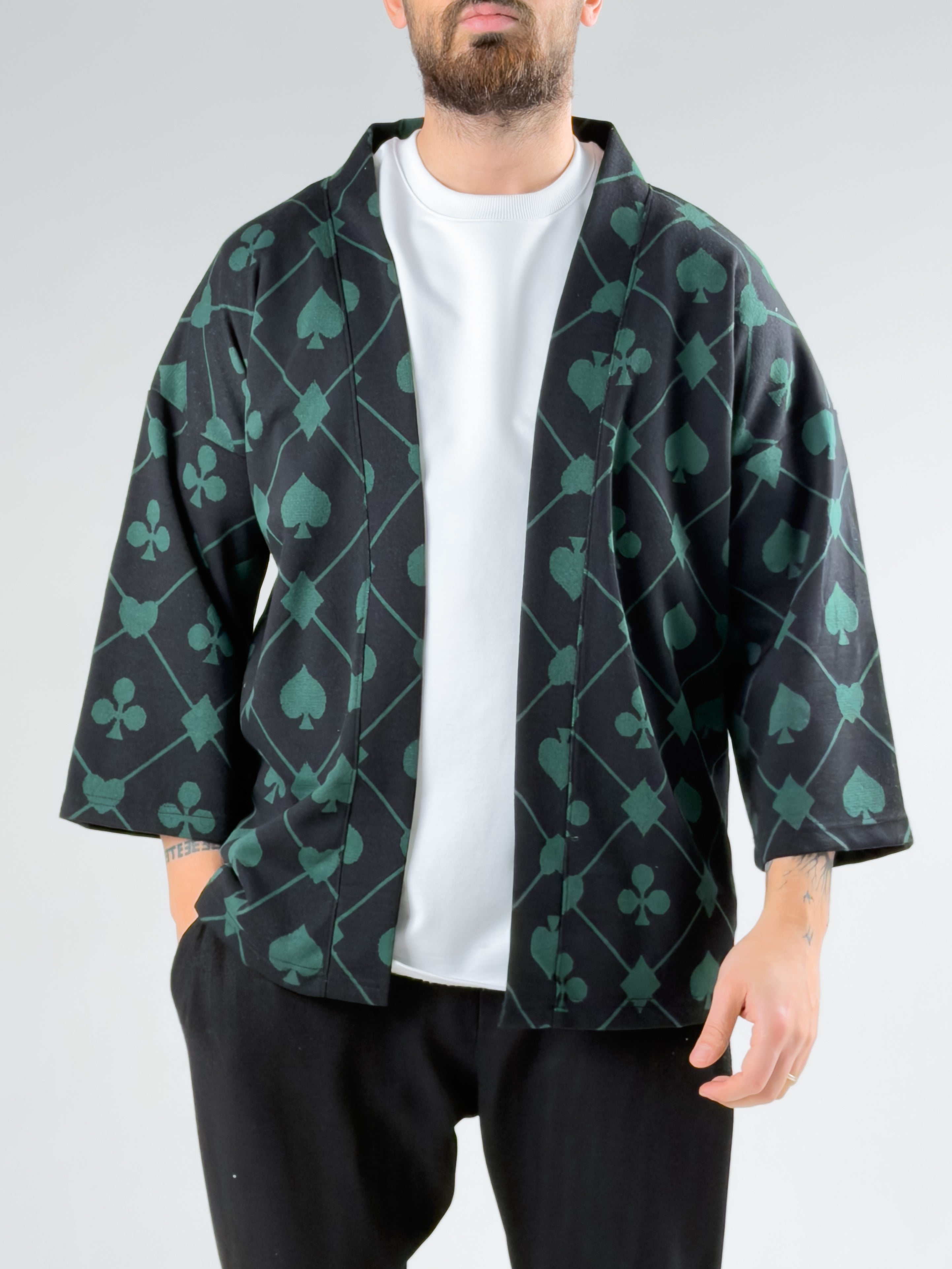 Maça Desenli Erkek Kimono COCK0070