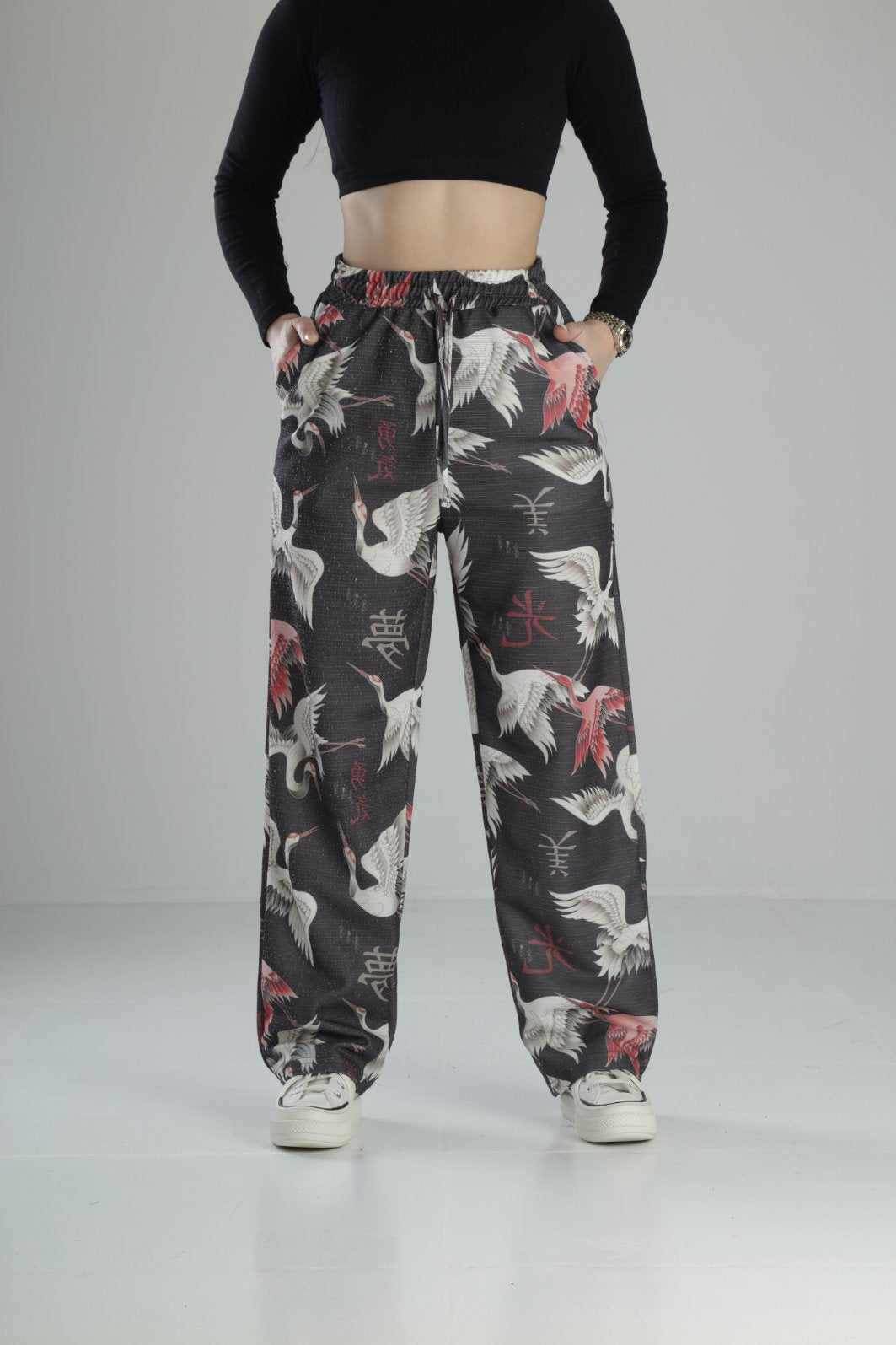 Özgürlük Desenli Baggy Pantolon COC2076