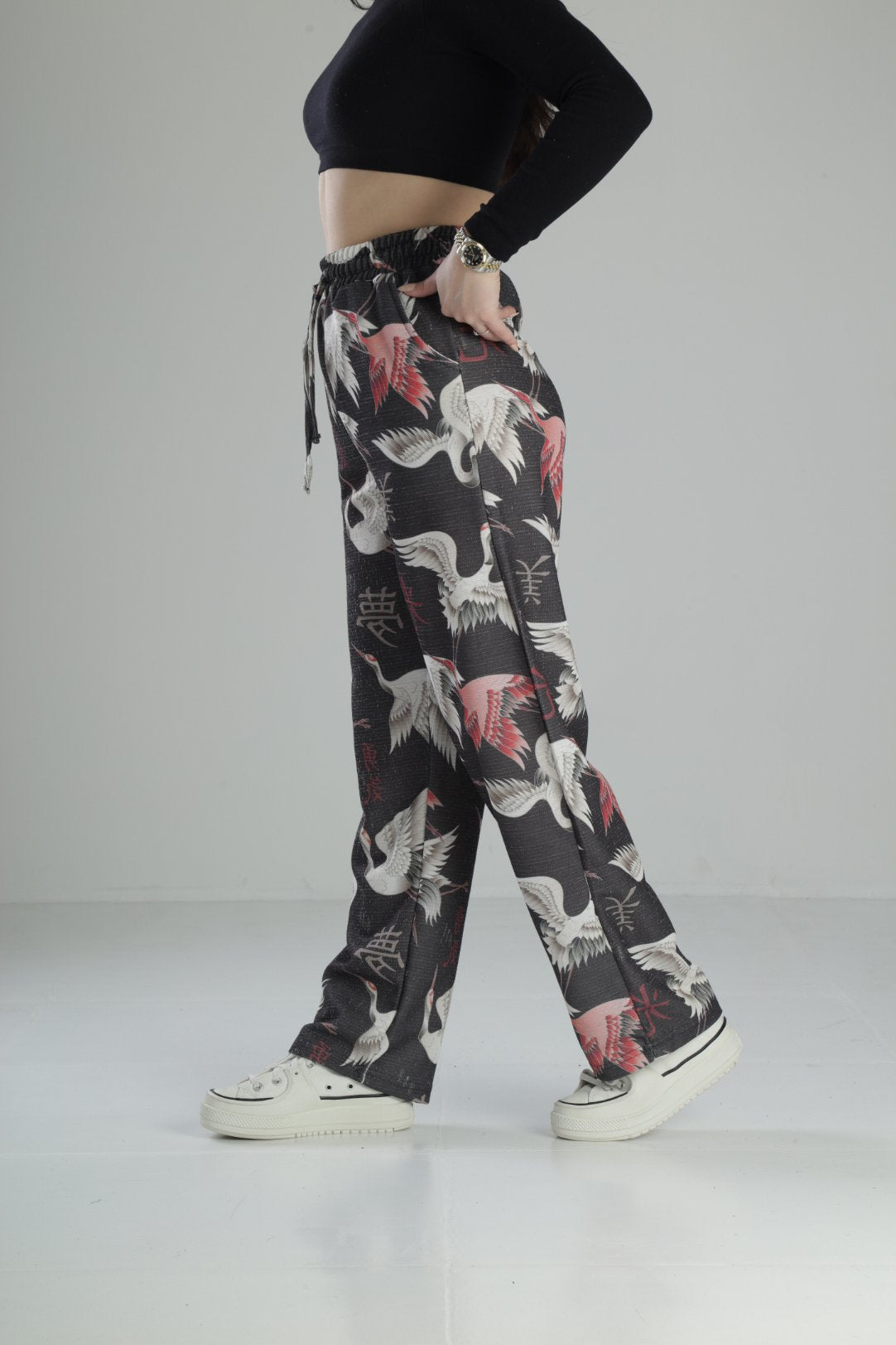 Özgürlük Desenli Baggy Pantolon COC2076
