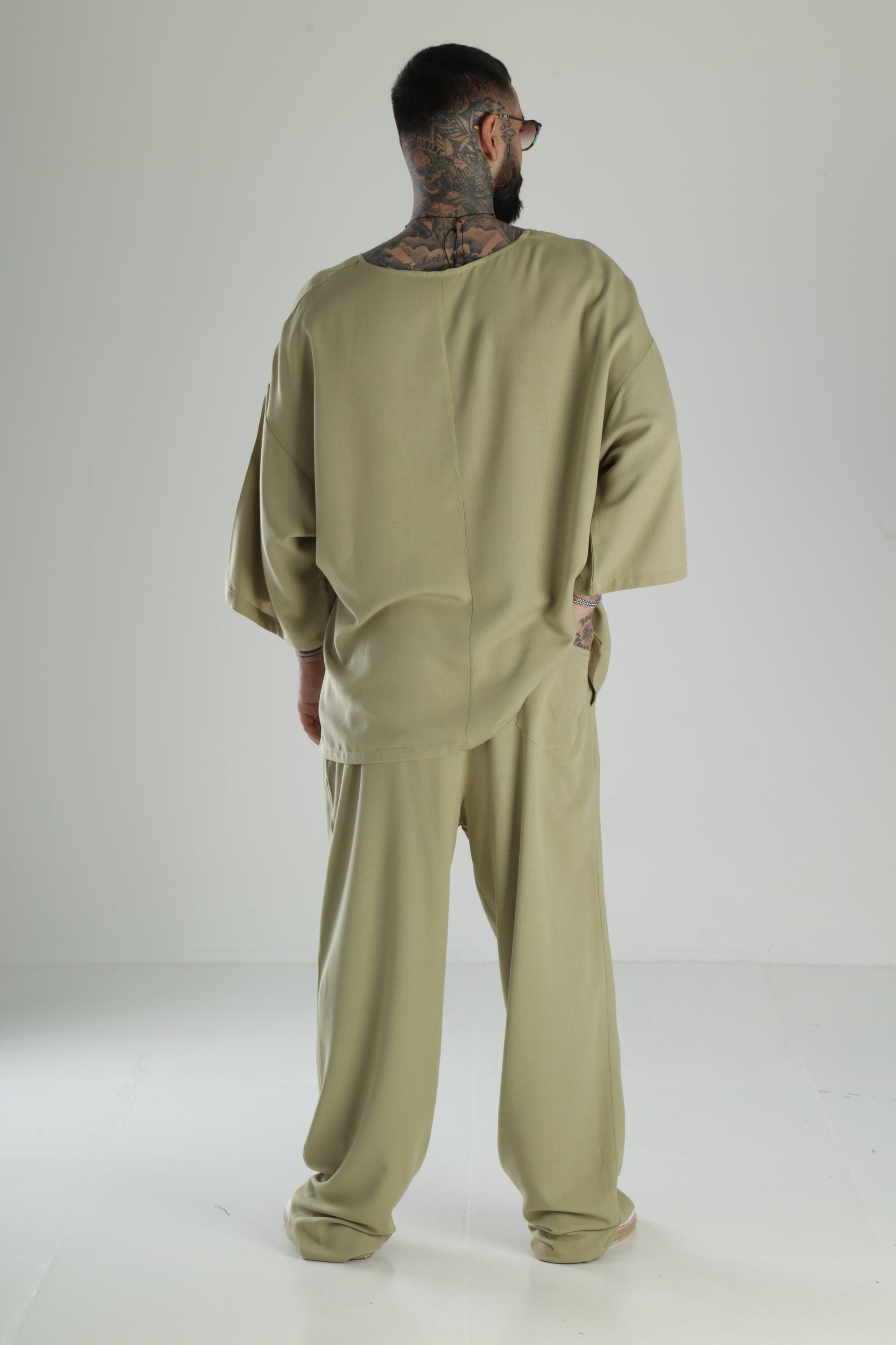Oversize Haki Keten Takım COC1471