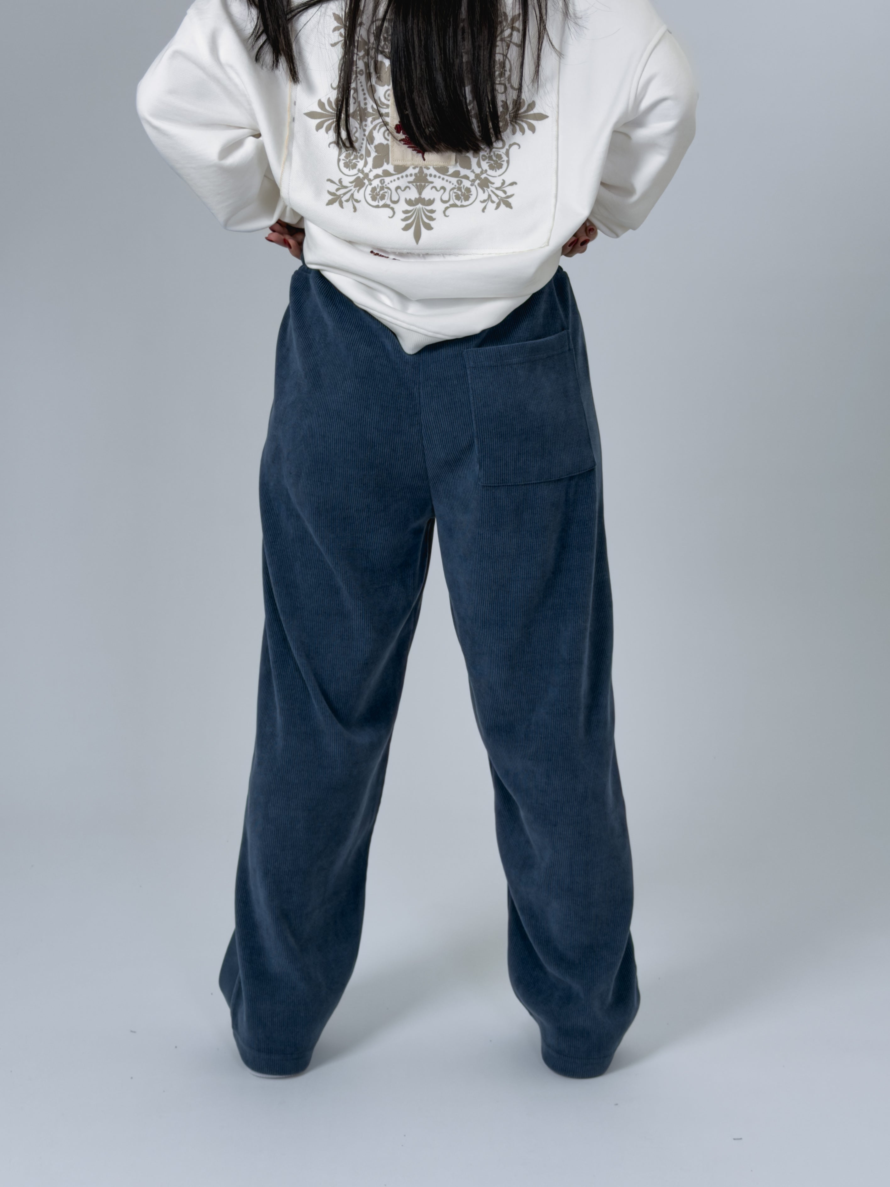 Oversize Lacivert Kadın Baggy Eşofman COC2534