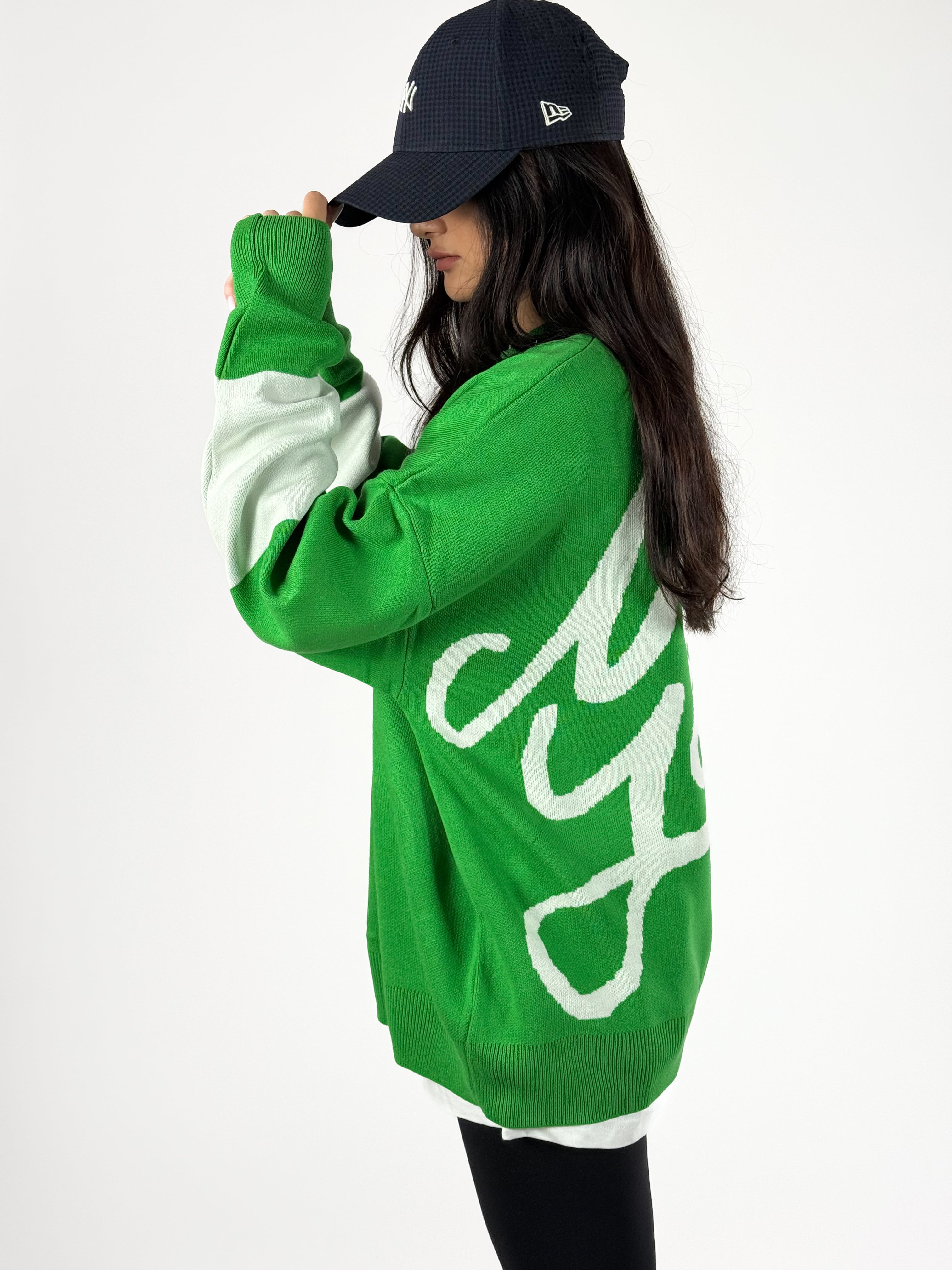 Oversize New York Kadın Triko Sweat COC1179