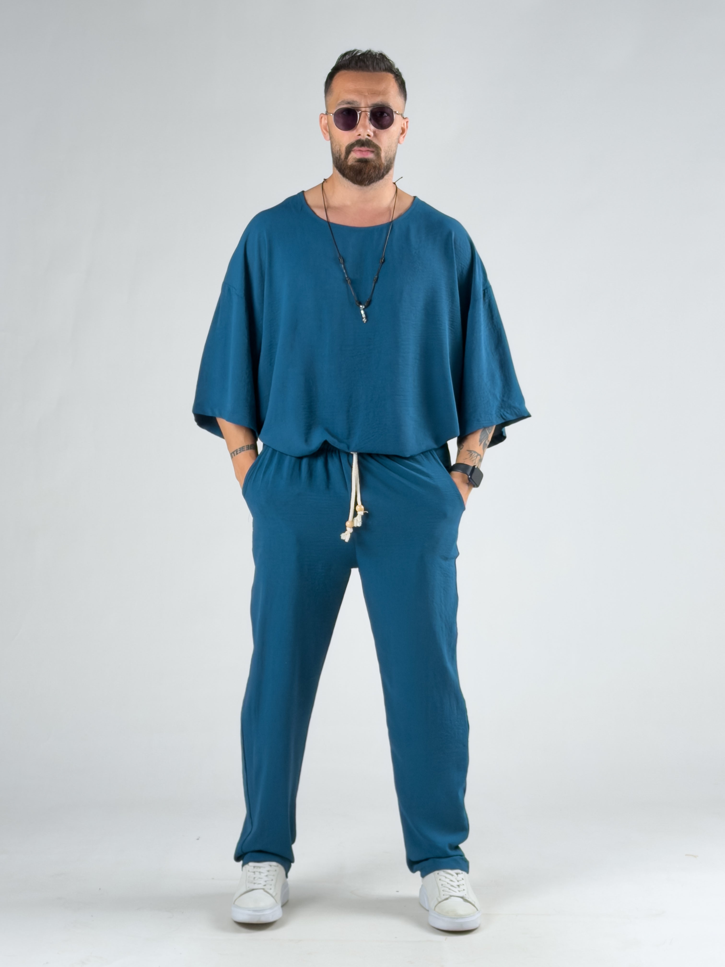 Oversize Petrol Keten Takım COC3202