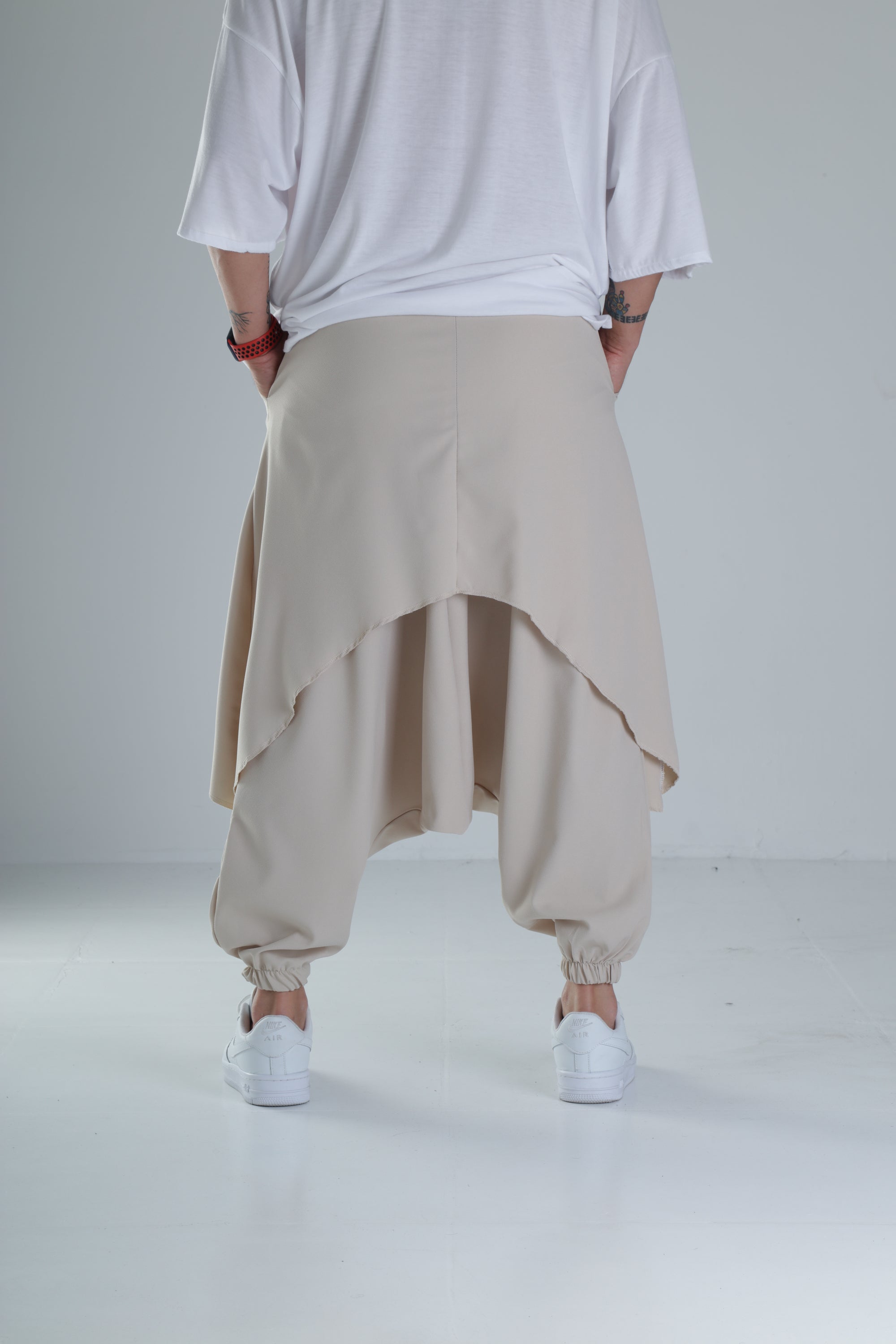 Oversize Şalvarlı Samurai Bej Pantolon COC1330