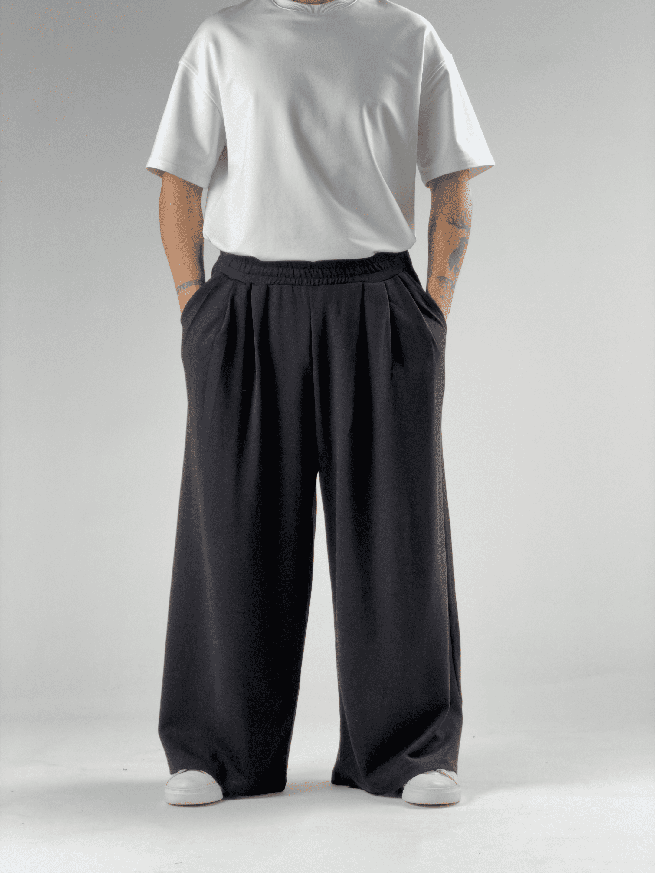 Oversize Samurai Siyah Erkek Pantolon COC2904