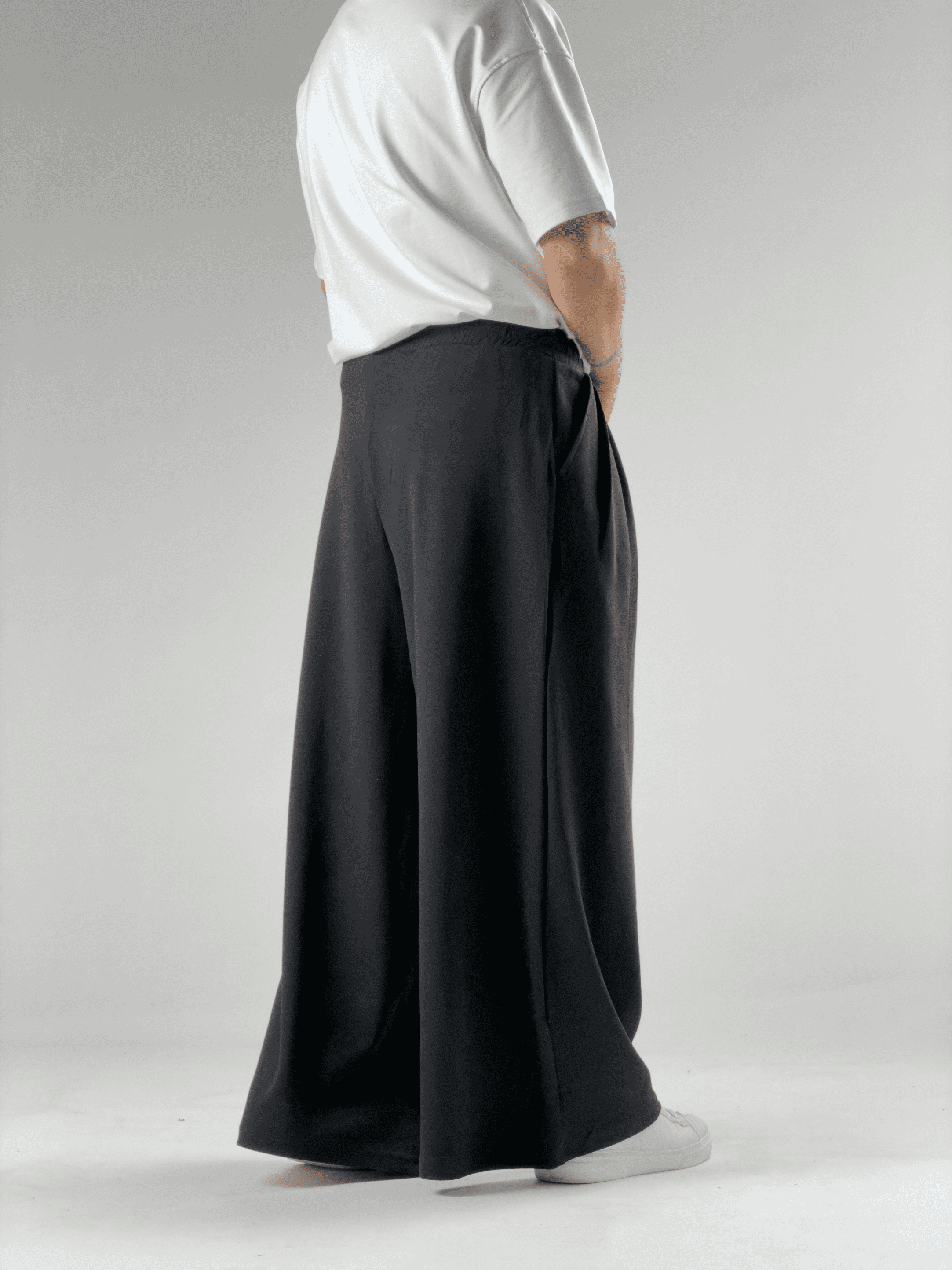 Oversize Samurai Siyah Erkek Pantolon COC2904