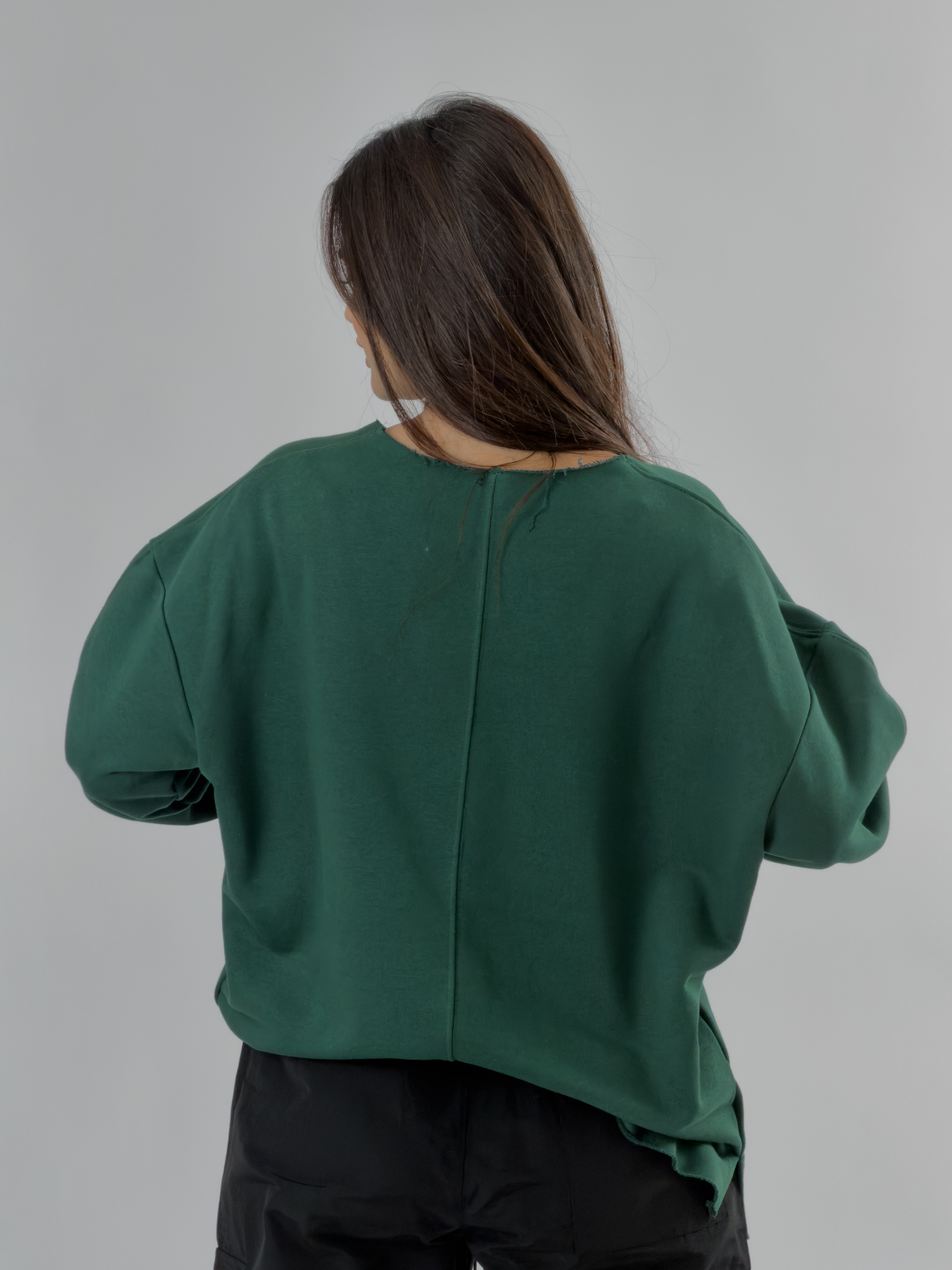 Oversize Yeşil Kadın Sweatshirt COC3436