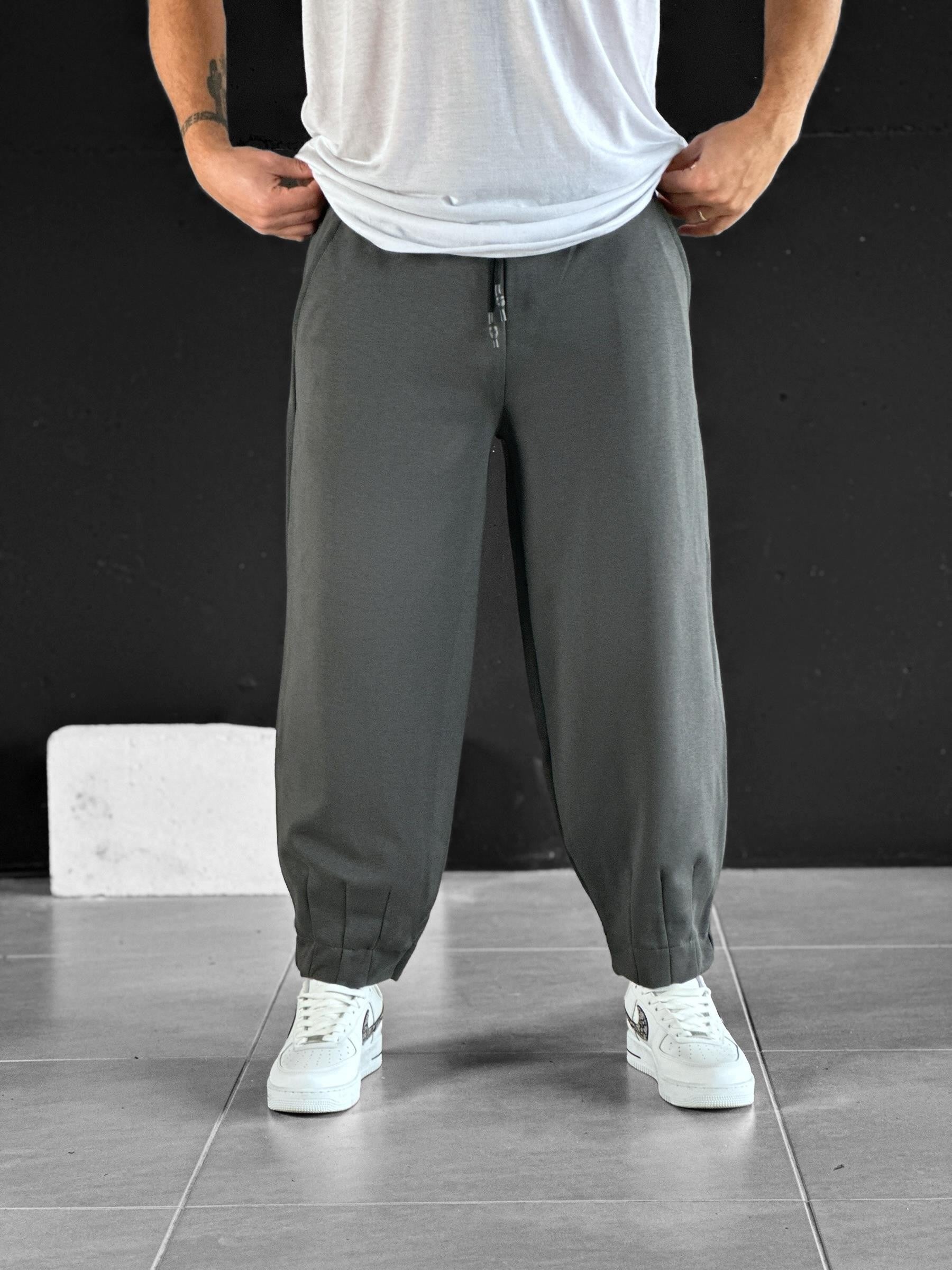 Paça Detaylı Füme Boyfriend Pantolon COC2078