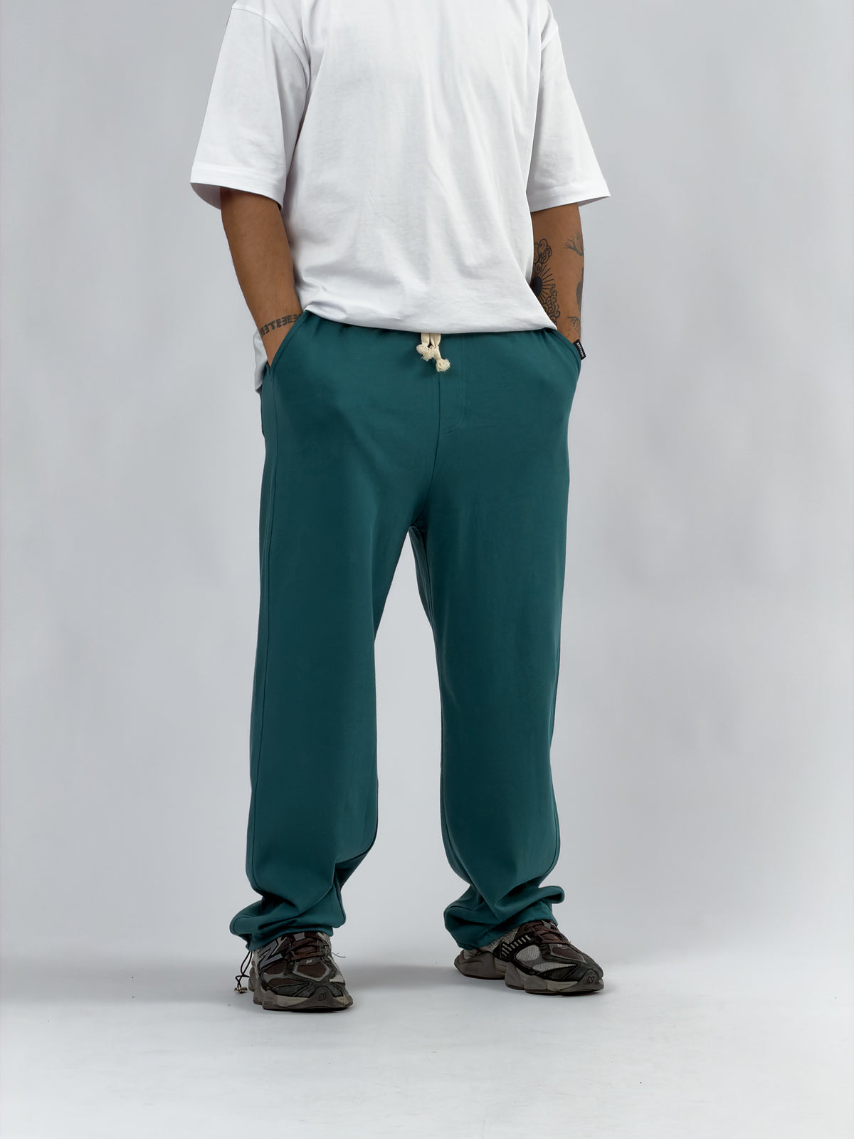 Paça Ayarlamalı Regular Yeşil Erkek Jogger Pantolon COC3566