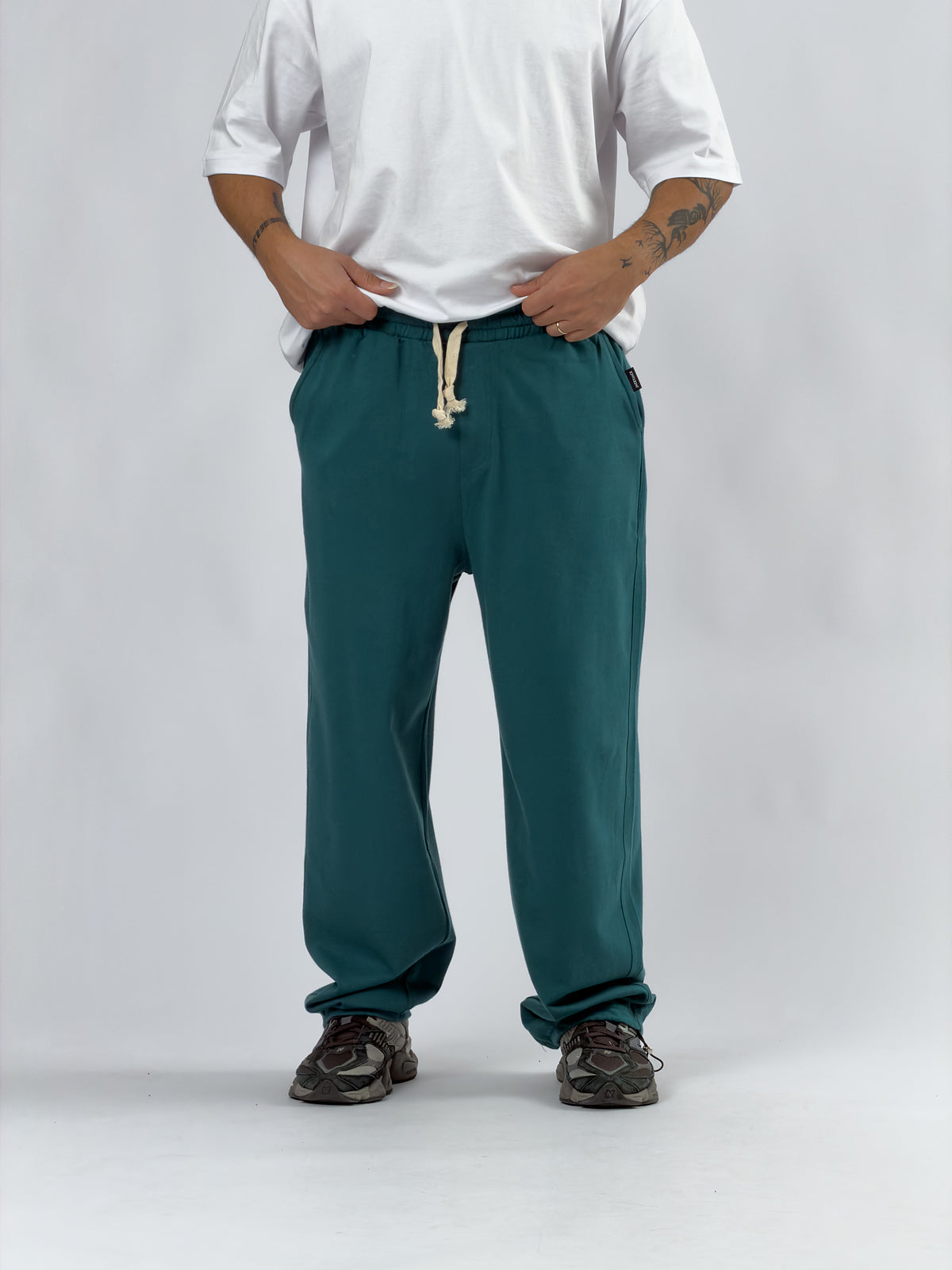Paça Ayarlamalı Regular Yeşil Erkek Jogger Pantolon COC3566