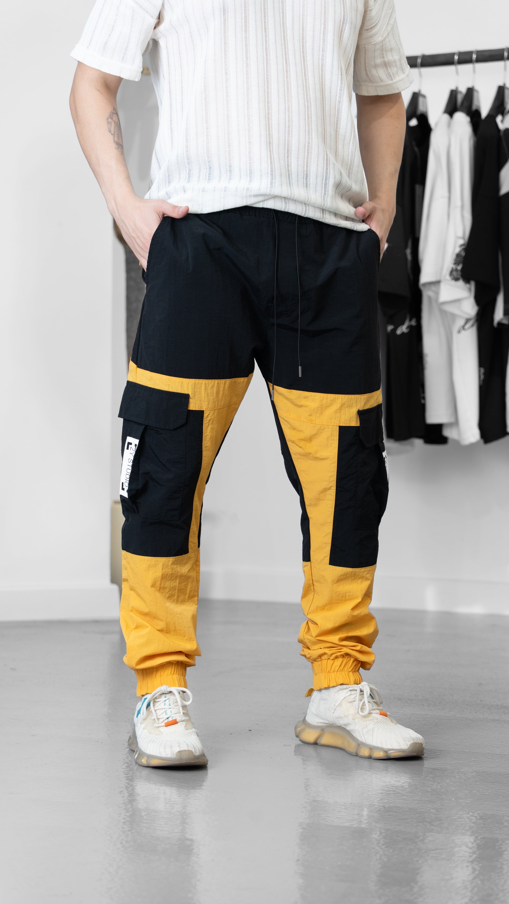 Paraşüt Kumaş Sarı Jogger COC1225