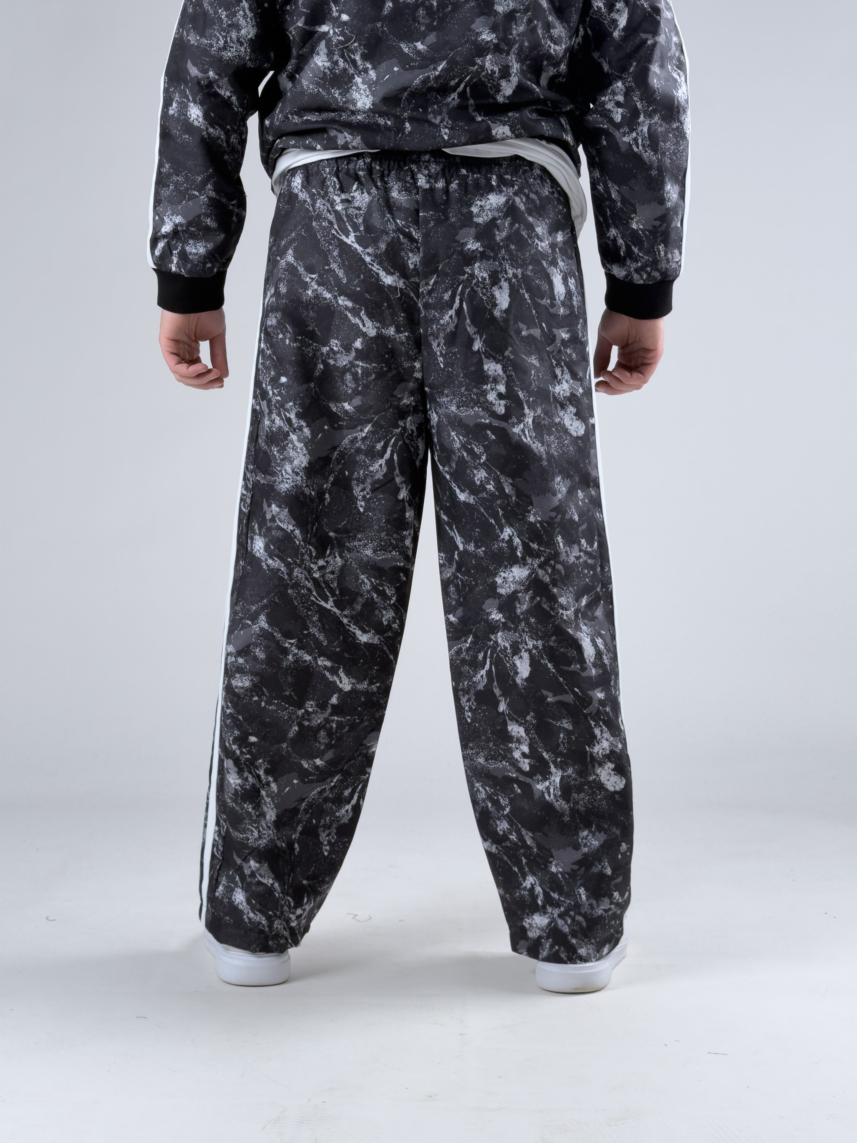 Paraşüt Kumaş Siyah Baggy Pantolon COC3043-1