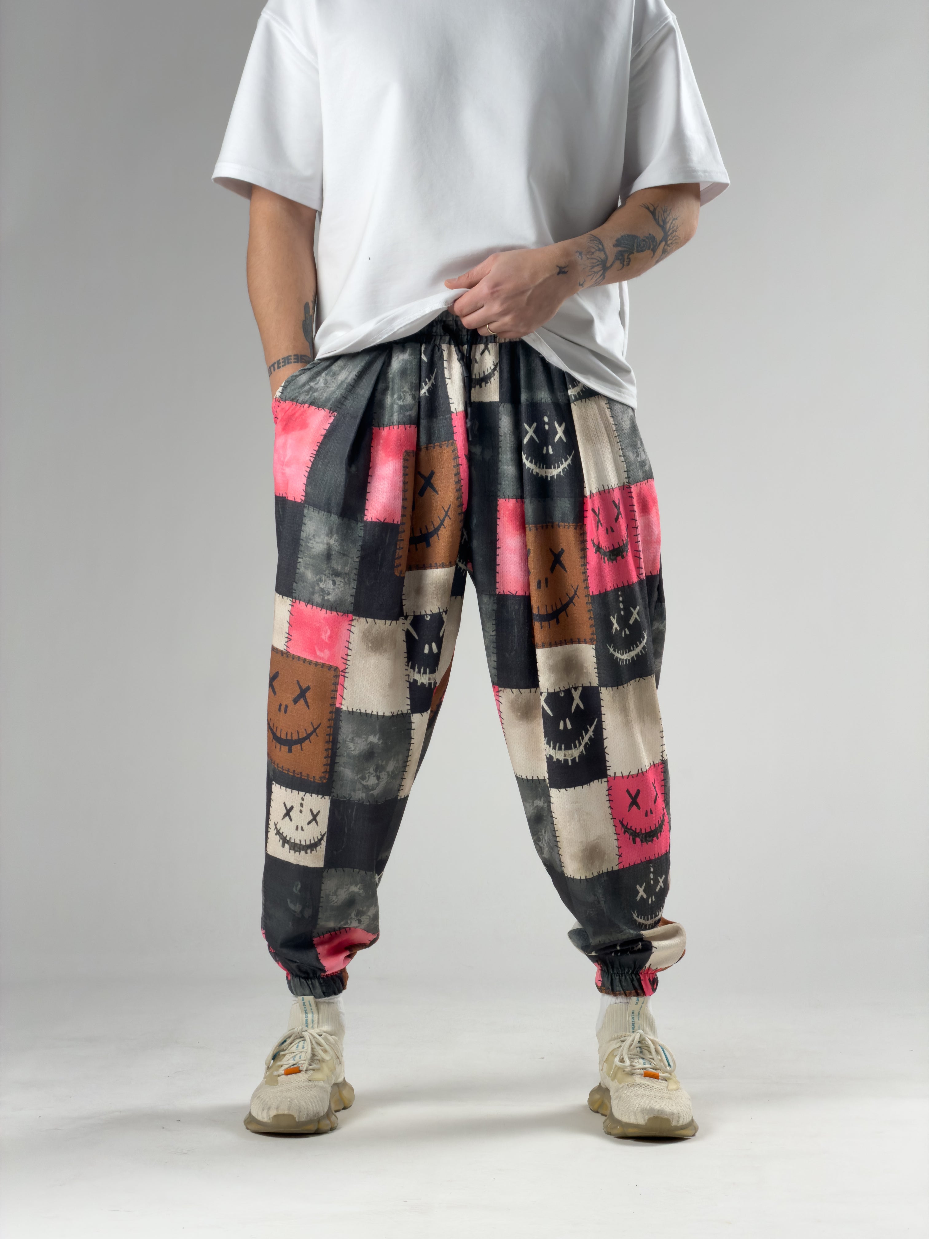 Patch Smile Erkek Pileli Şalvar Pantolon COC2935