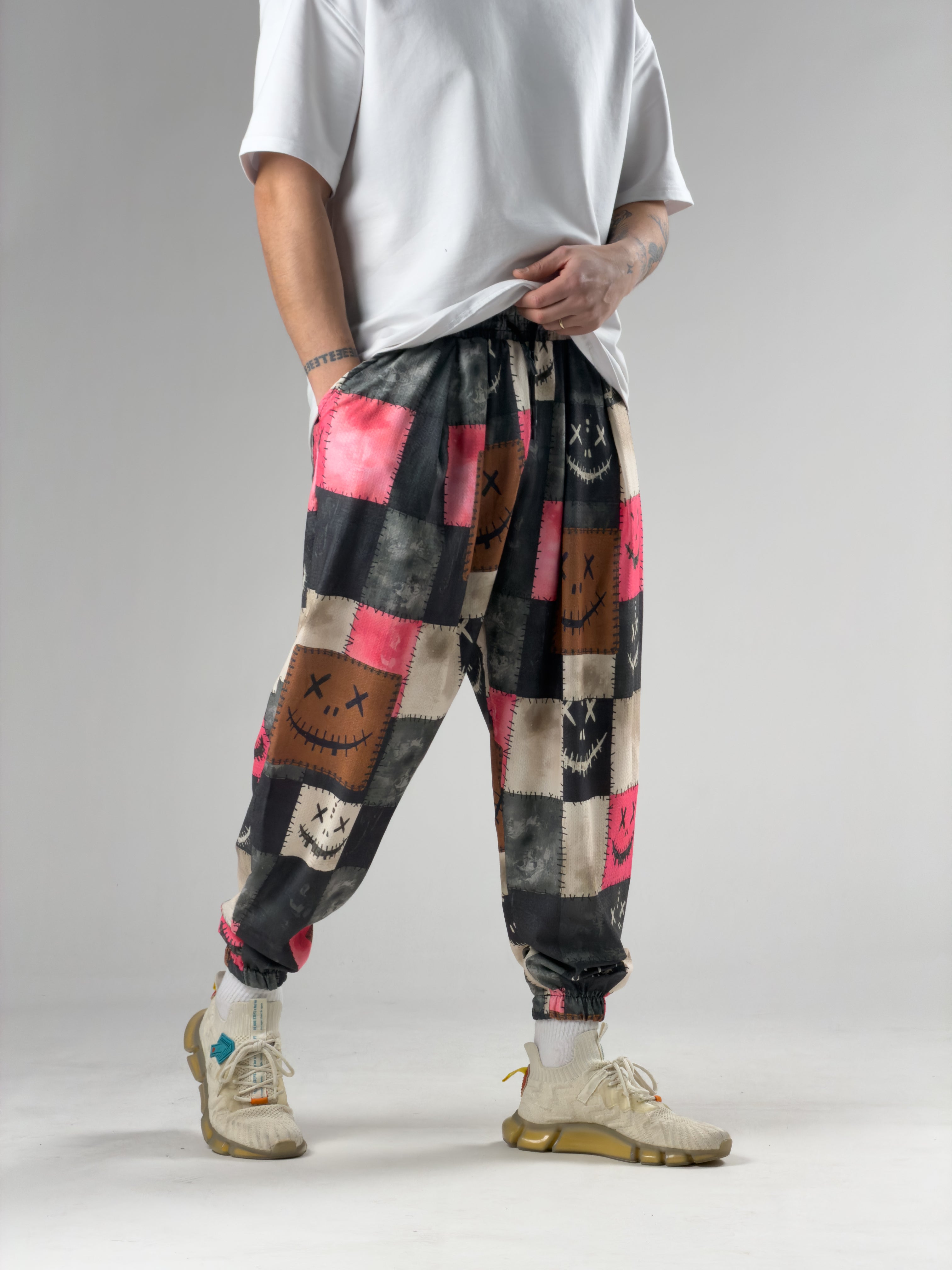 Patch Smile Erkek Pileli Şalvar Pantolon COC2935