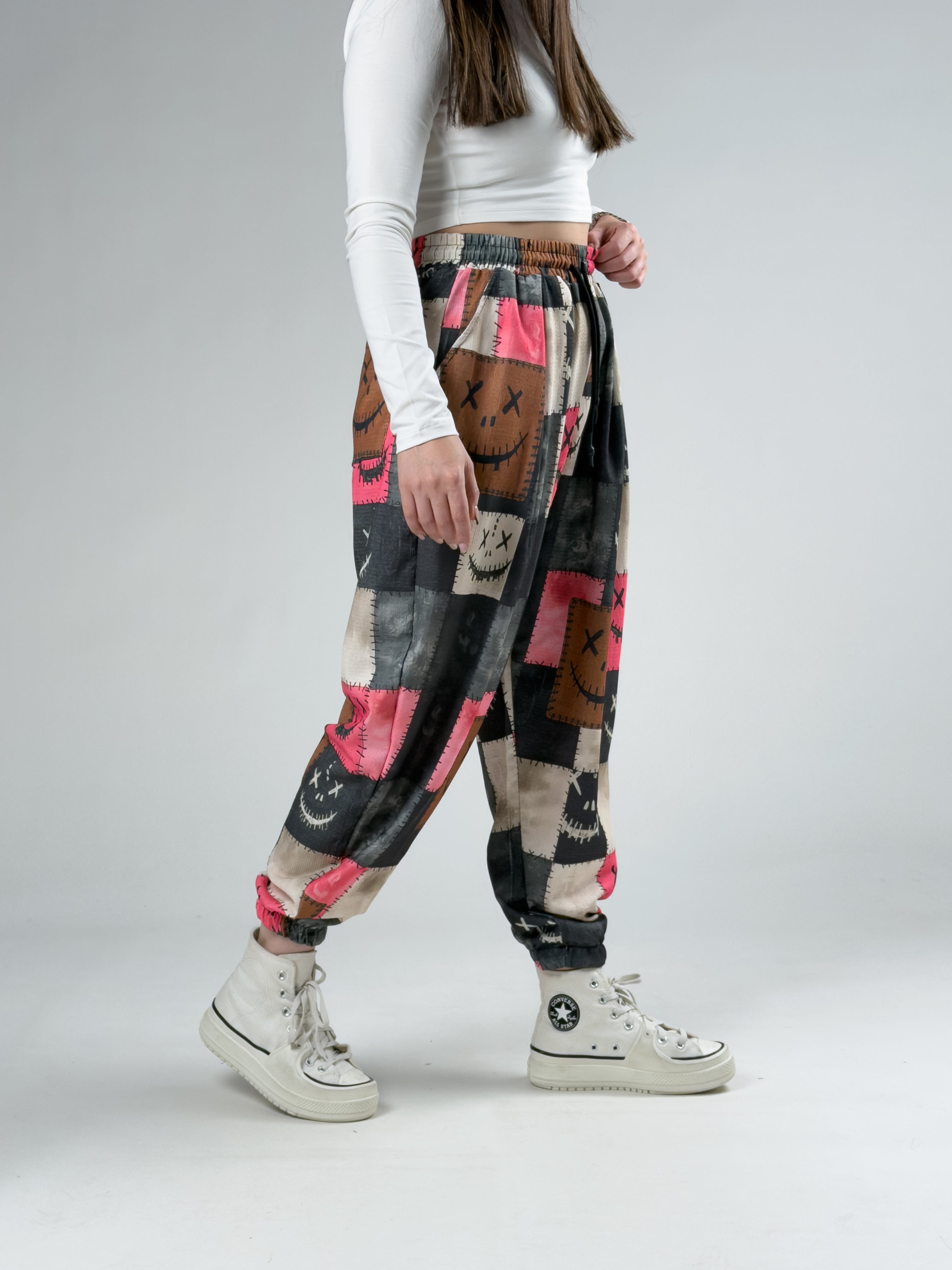Patch Smile Kadın Jogger Pantolon COC2933