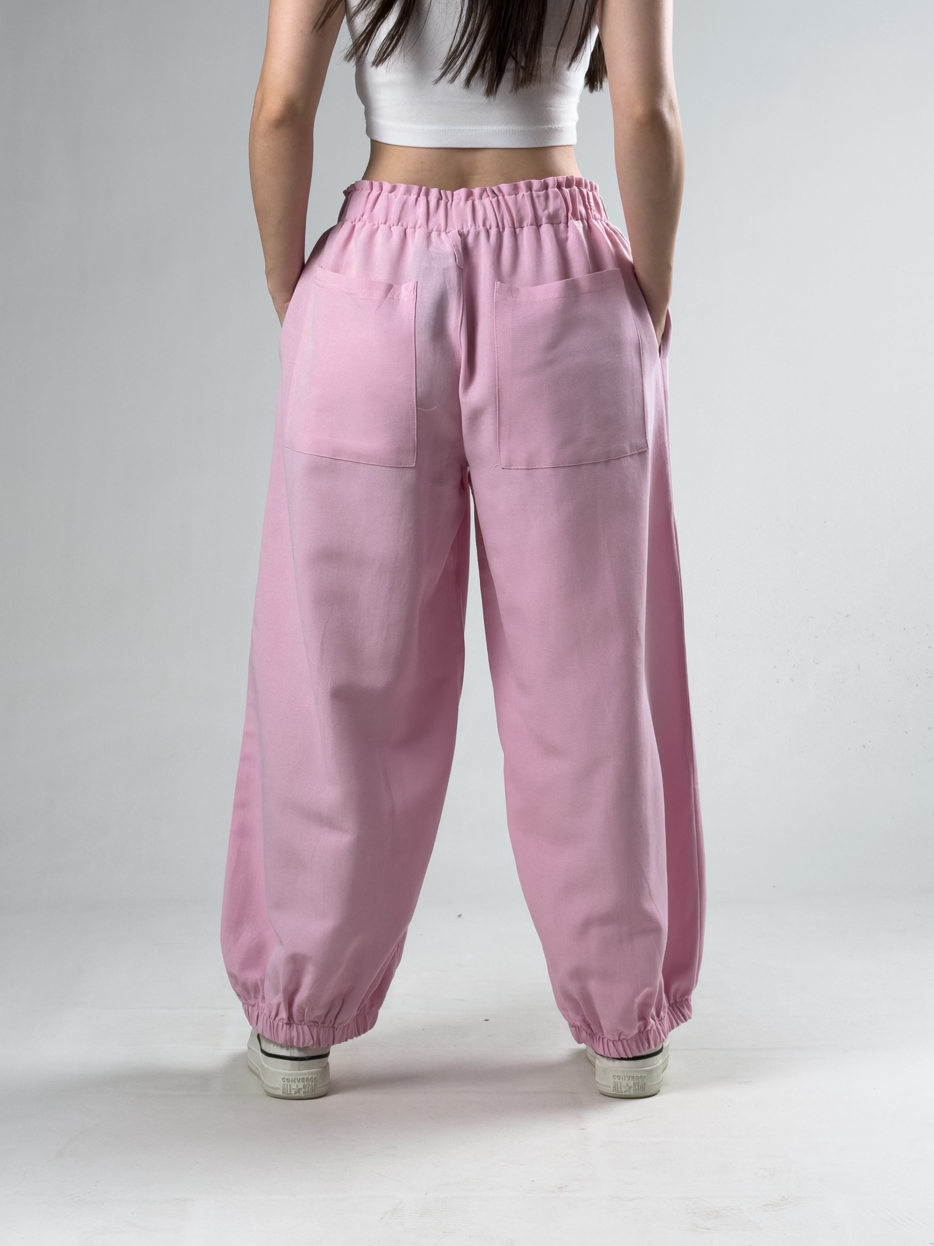 Pembe Kadın Oversize Pantolon COC3173