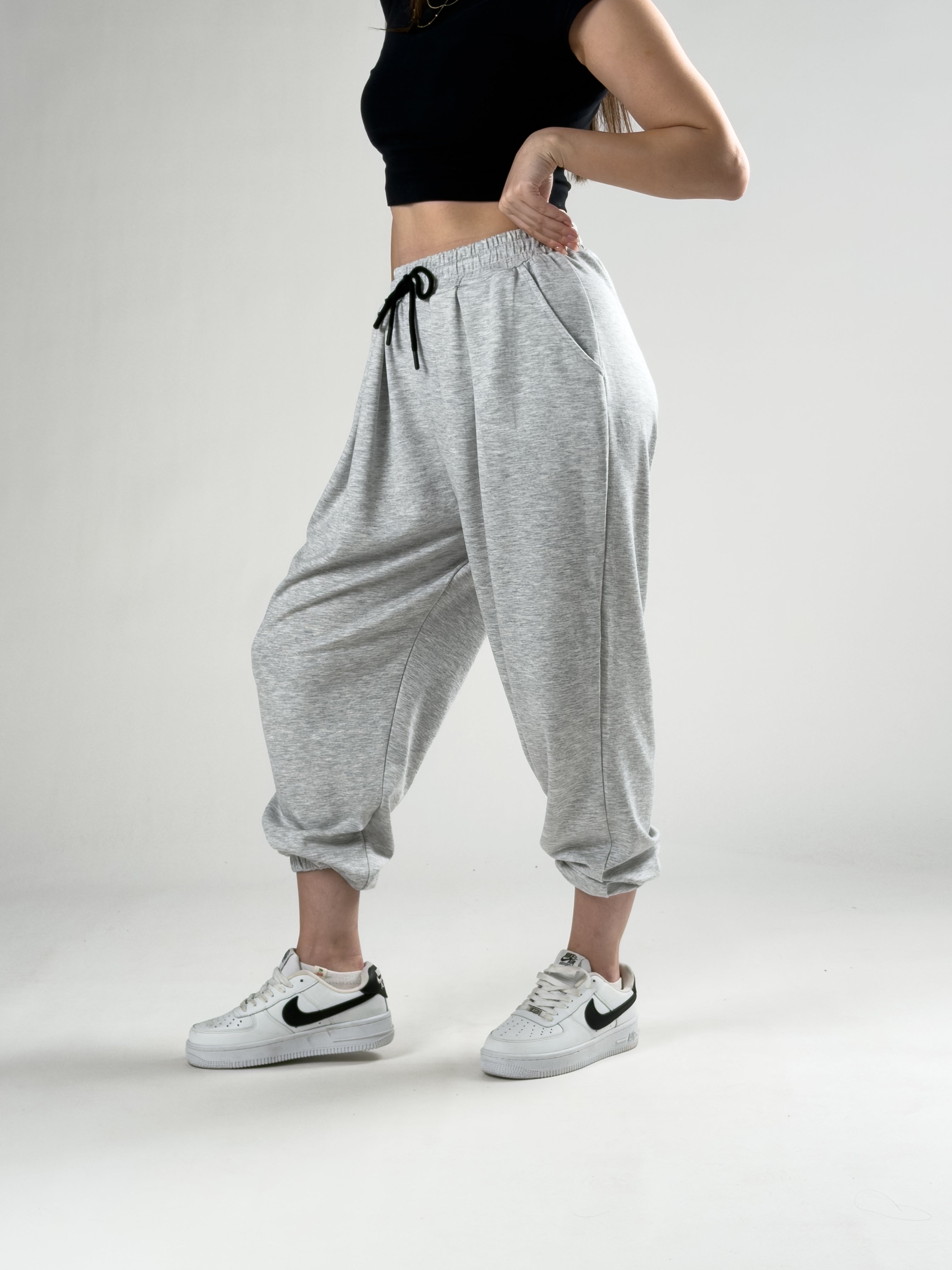 Pileli Grimelanj Kadın Jogger Pantolon COC2846