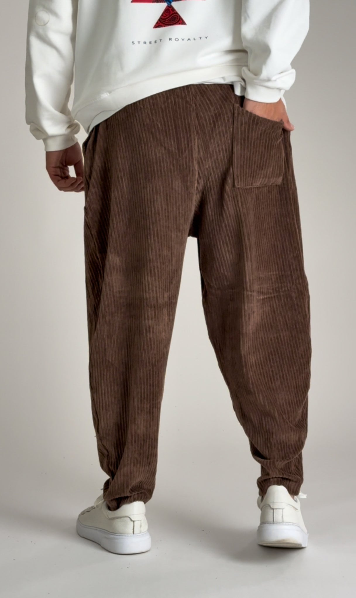 Pileli Kahve Erkek Yarım Şalvar COC2525