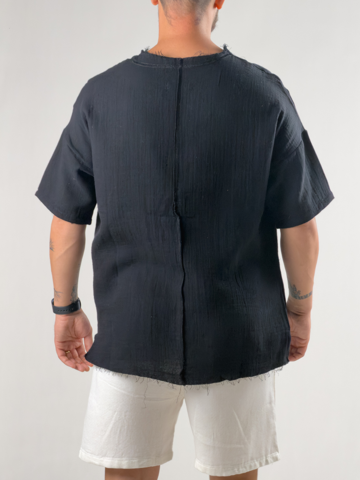 Portre Buldan Siyah Erkek T-Shirt COC3266