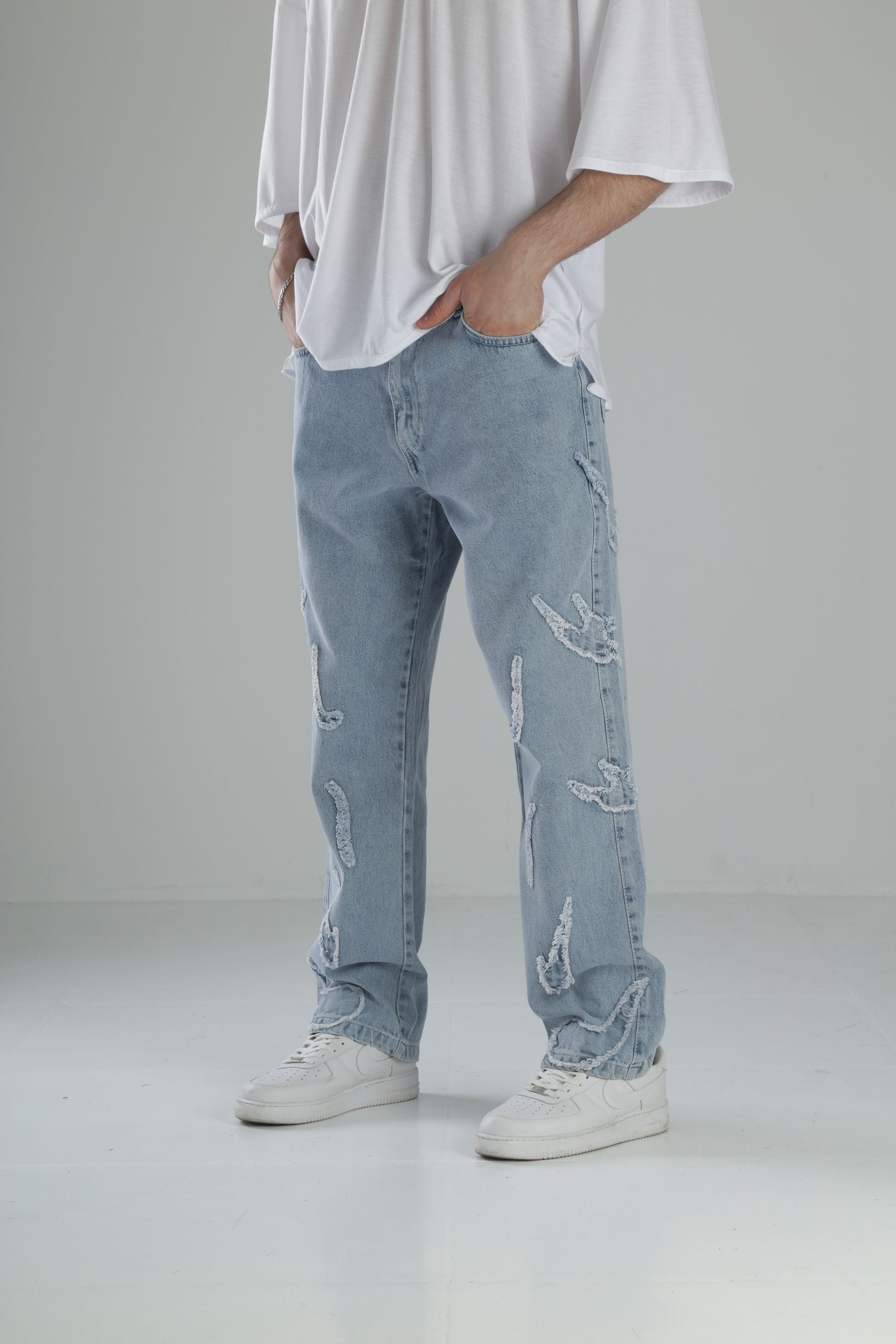 Premium Kalite Desenli Baggy Kot Pantolon COC1912