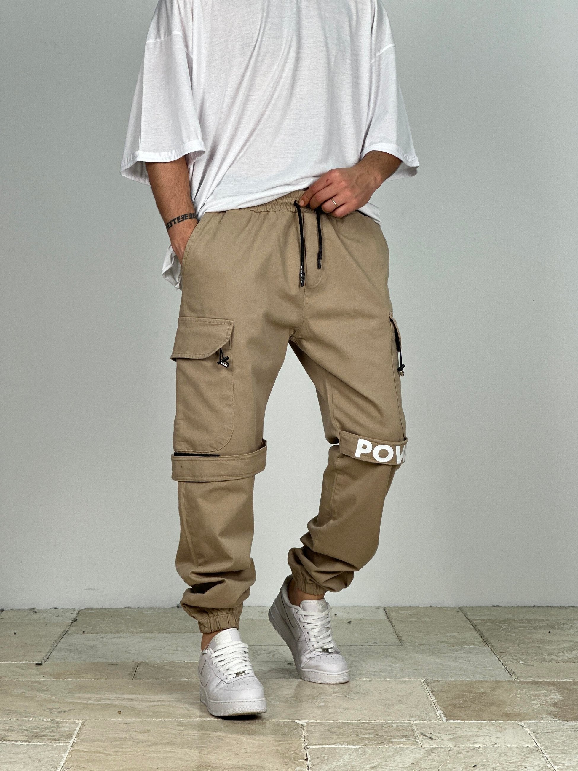 Premium Kalite Gabardin Kumaş Power Jogger Pantolon COC1914