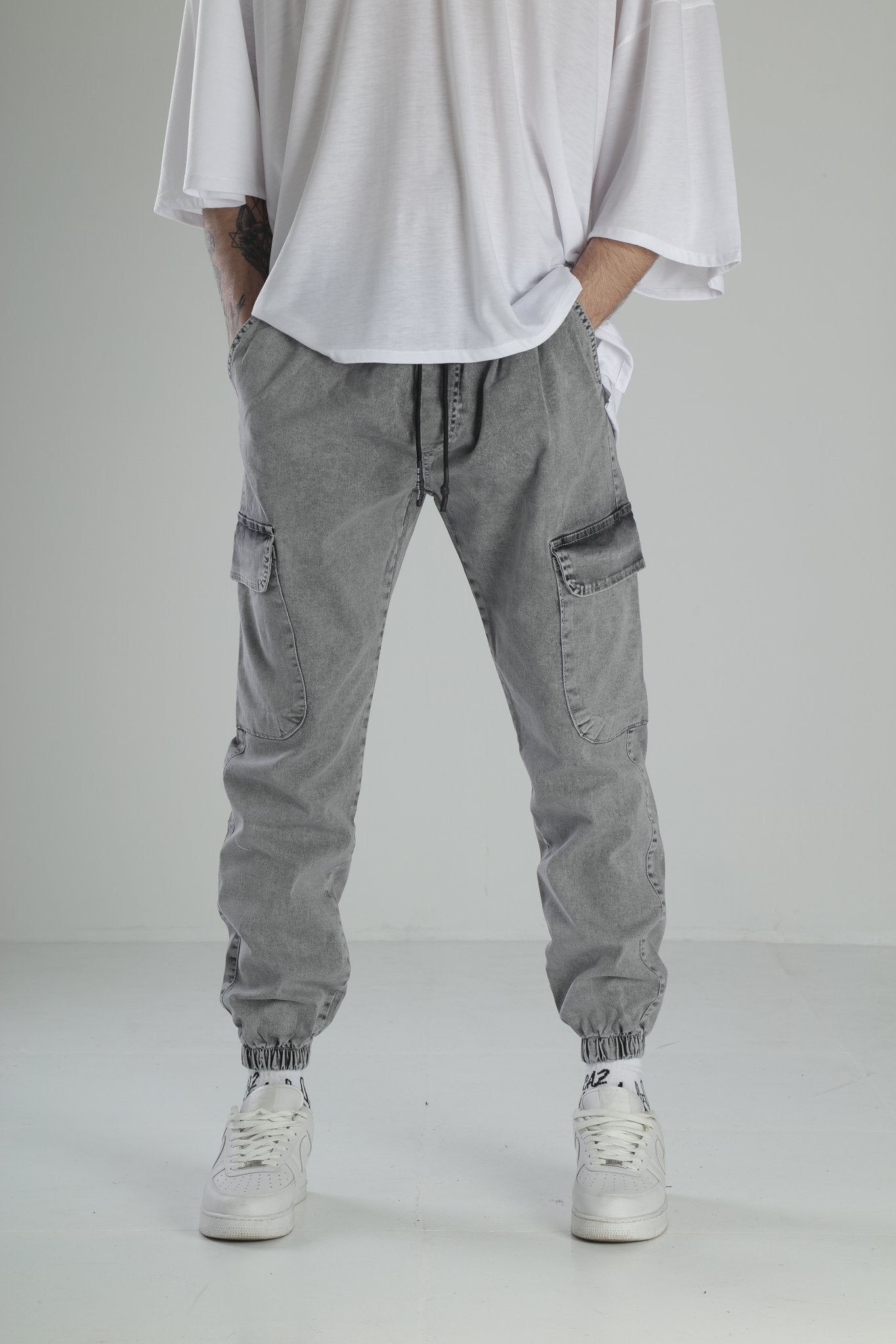 Premium Kalite Gri Jogger Pantolon COC1917