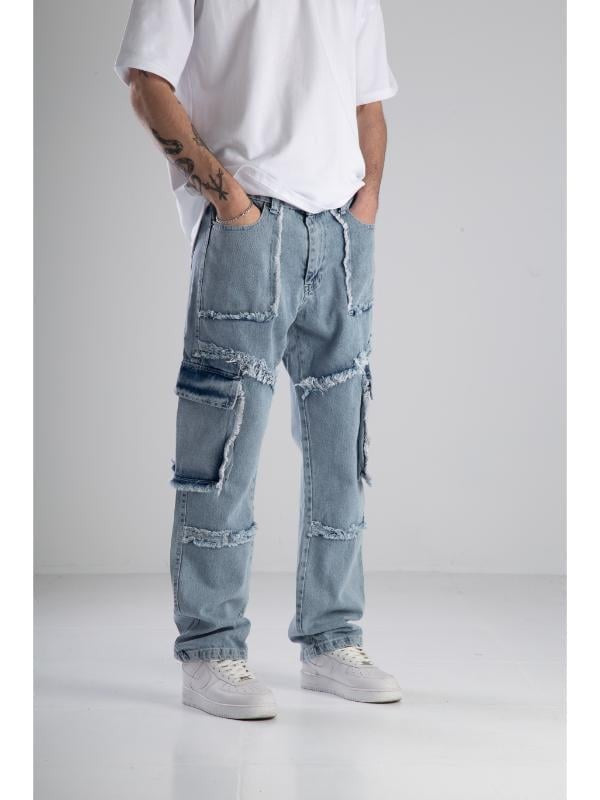 Premium Kalite Mavi Baggy Pantolon COC1926
