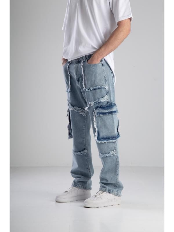 Premium Kalite Mavi Baggy Pantolon COC1926
