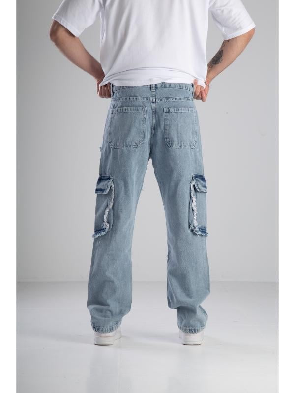 Premium Kalite Mavi Baggy Pantolon COC1926