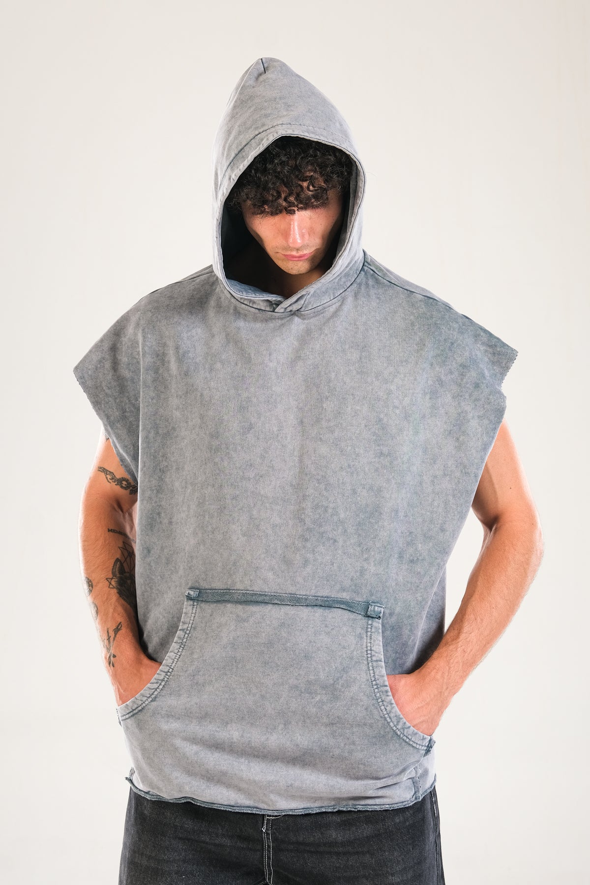 Premium Kapüşonlu Gri Sweat COC1141
