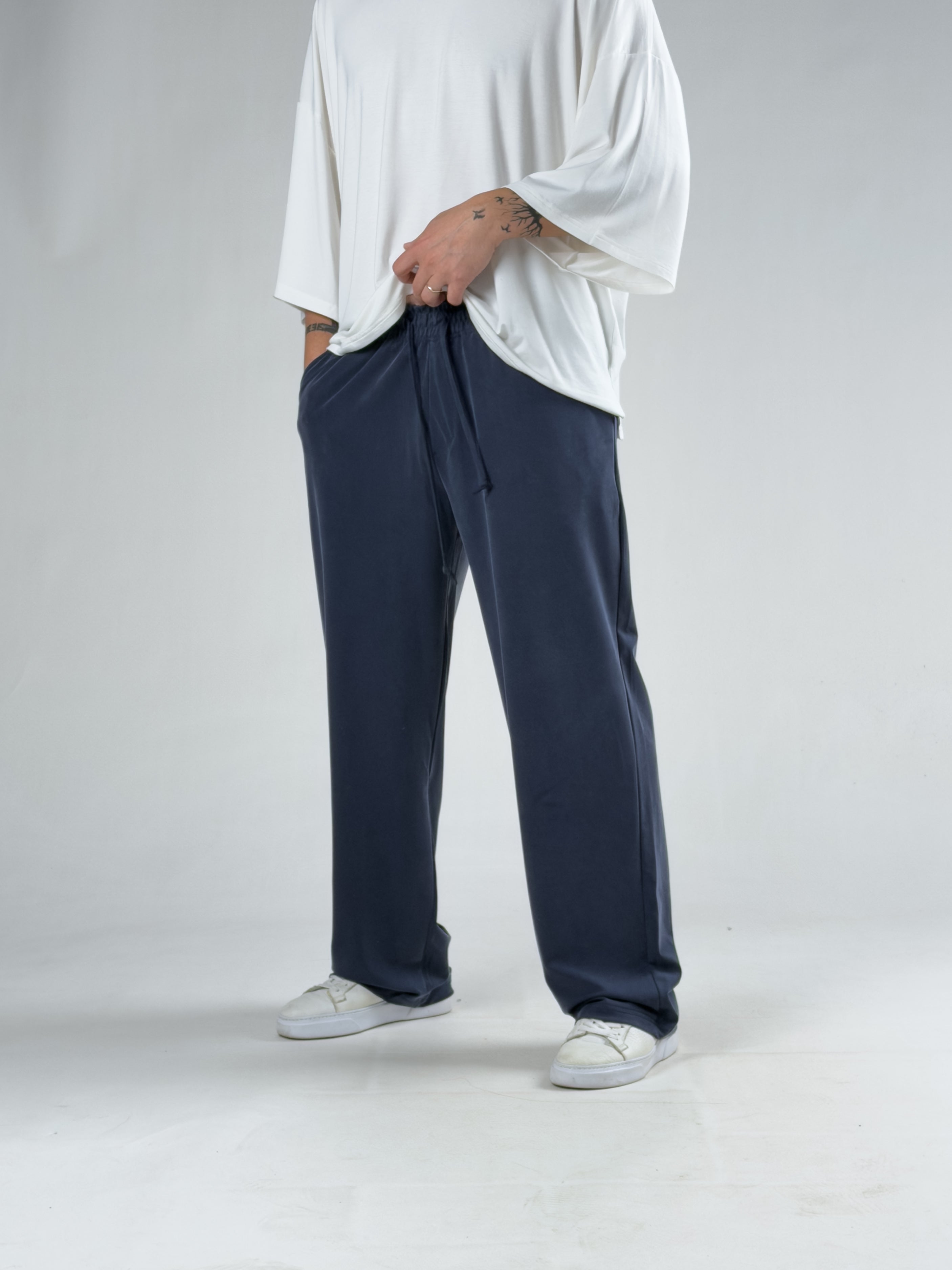 Rahat Kesim İndigo Erkek Baggy Pantolon COC3142