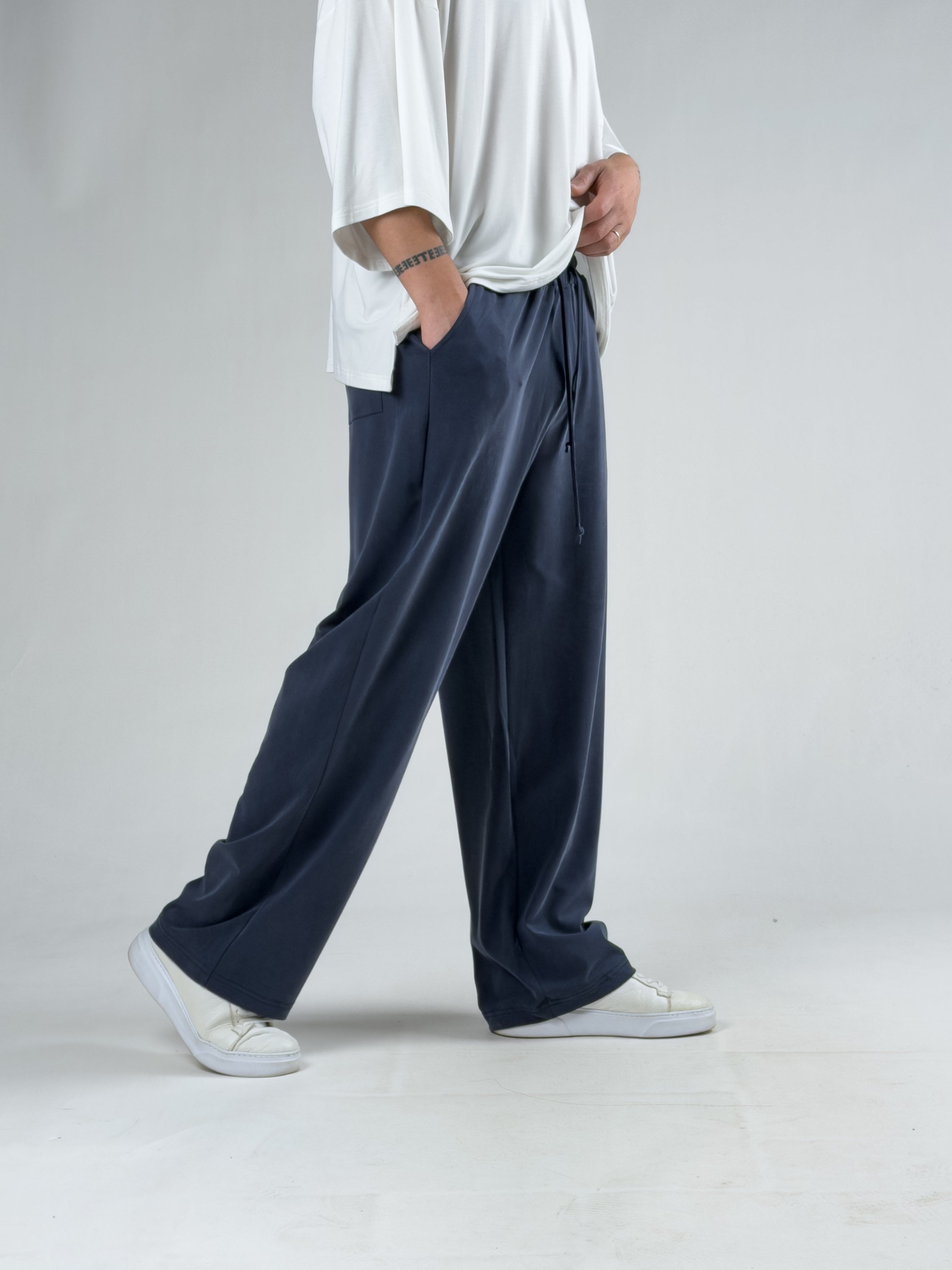 Rahat Kesim İndigo Erkek Baggy Pantolon COC3142