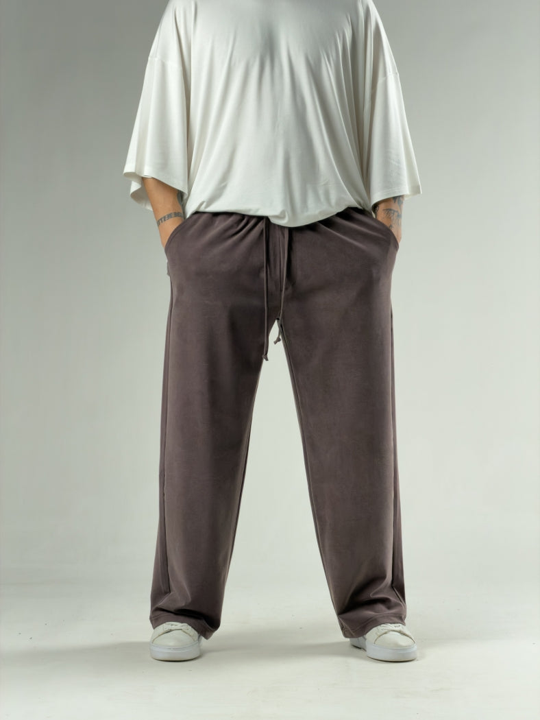 Rahat Kesim Kahverengi Erkek Baggy Pantolon COC3138