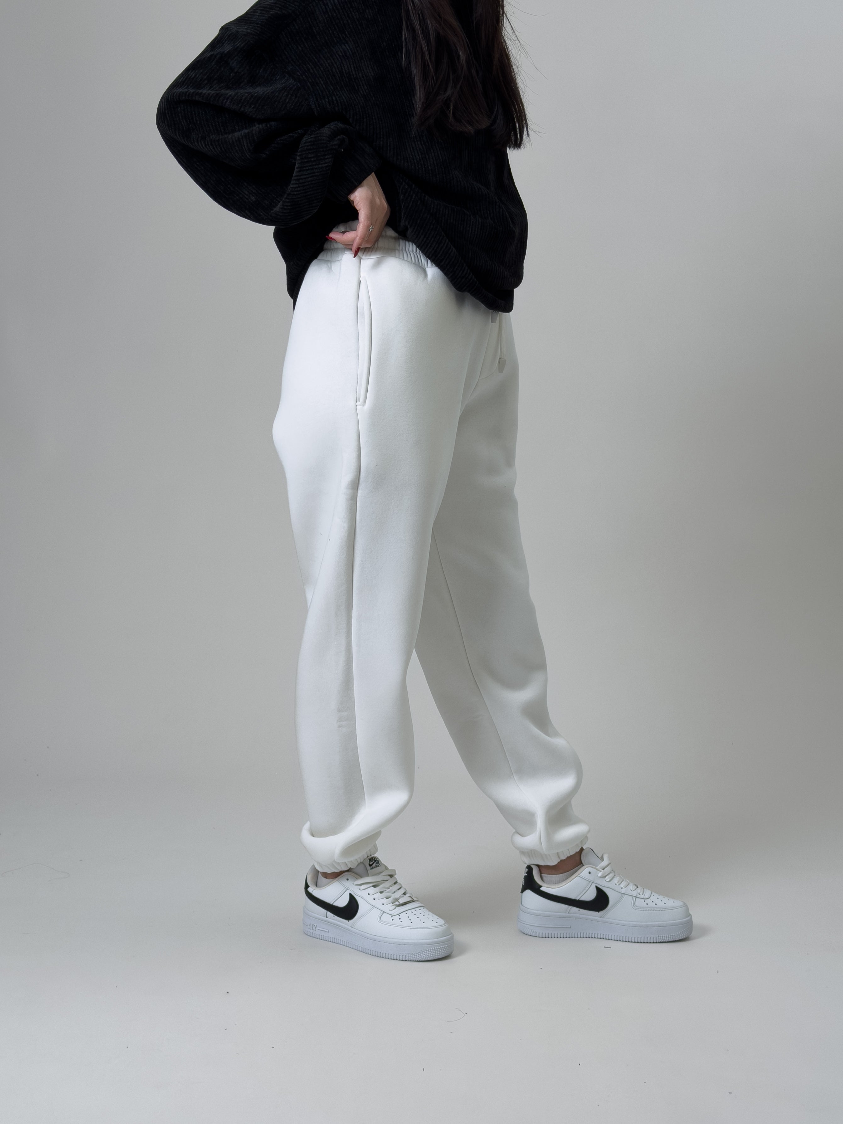 Şardonlu Ekru Kadın Jogger Eşofman COC2538