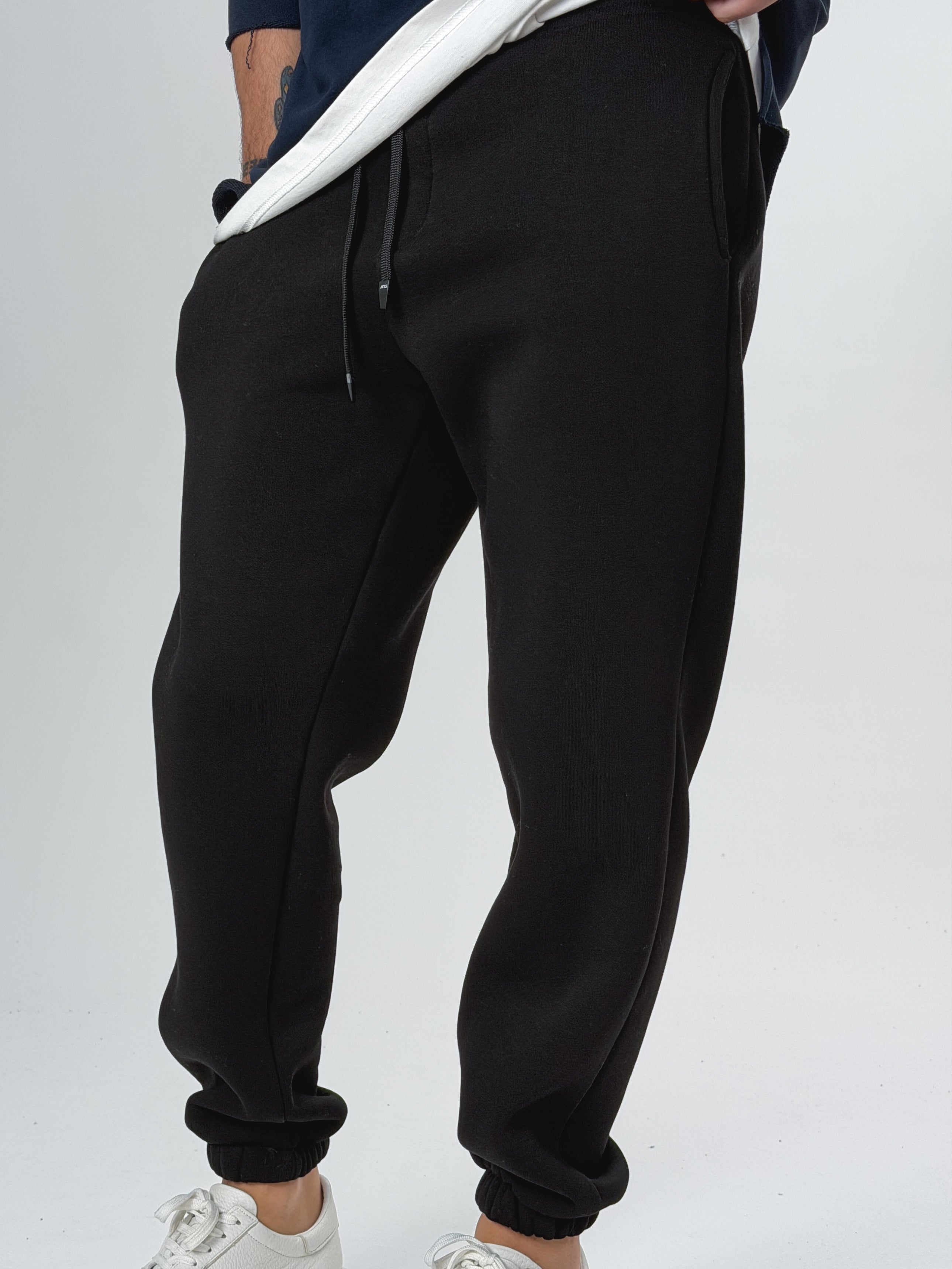 Şardonlu Siyah Erkek Jogger Eşofman COC2556