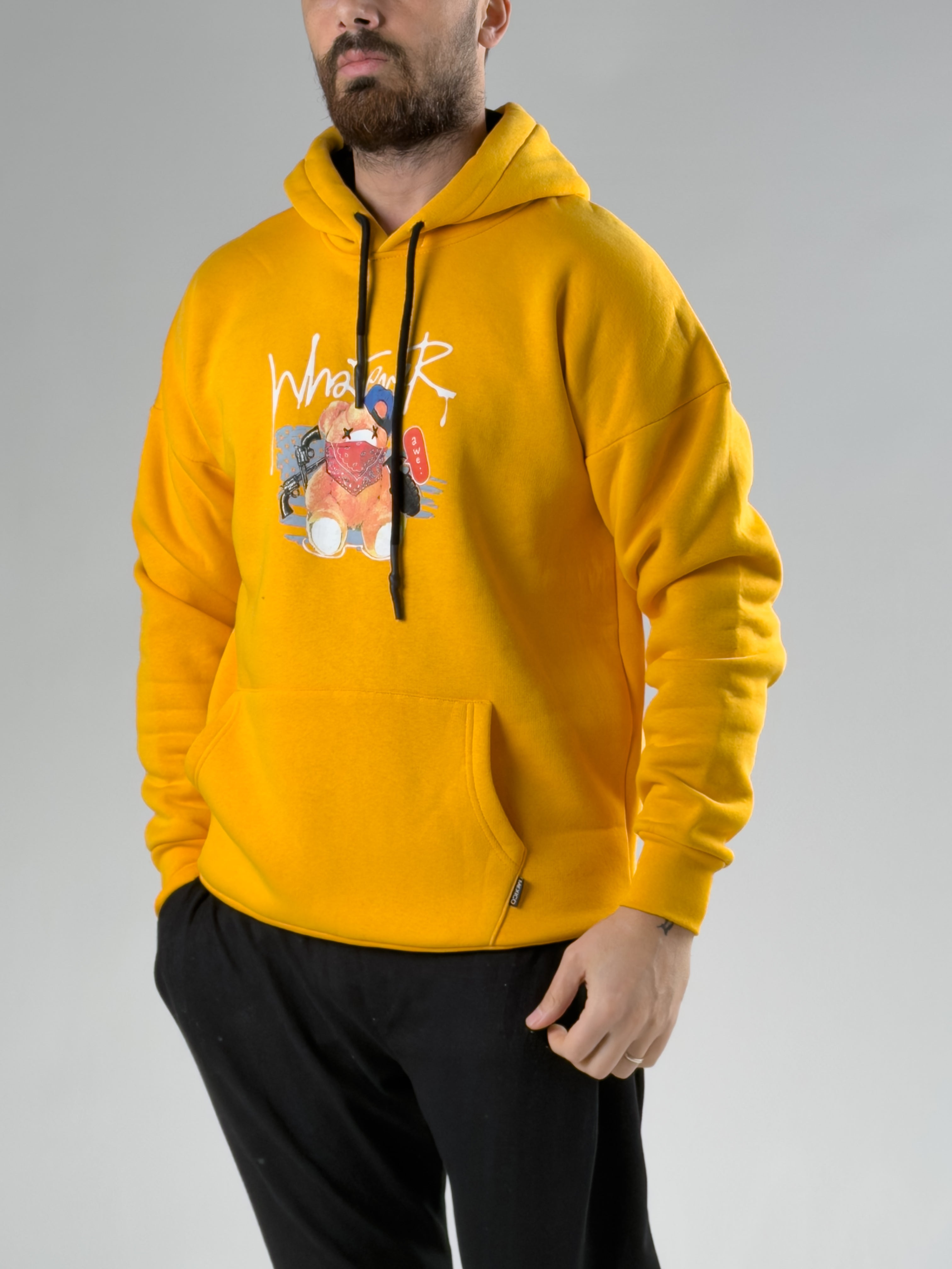 Sarı Şardonlu Whatever Erkek Sweat COCK0058