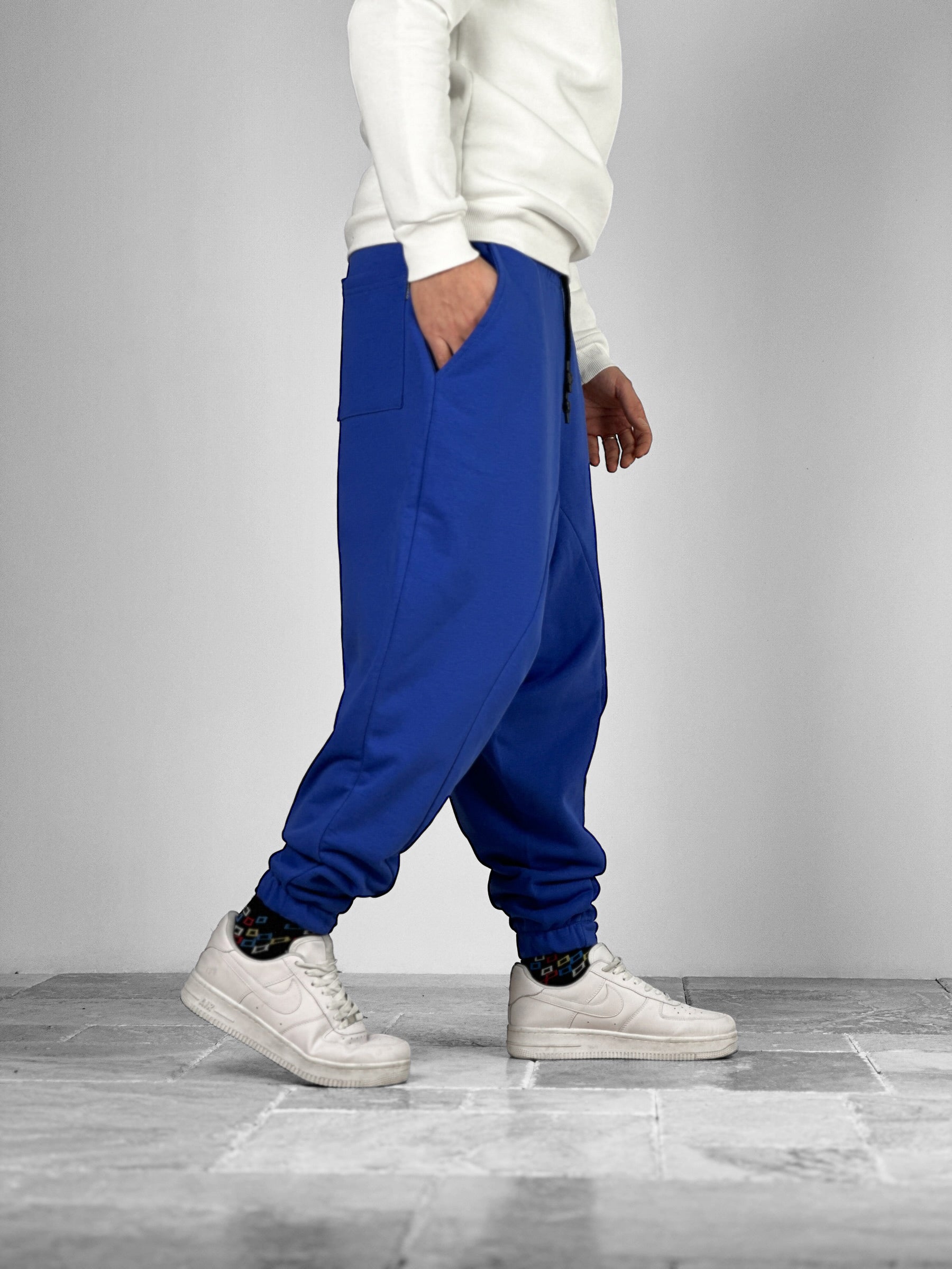 Sax Mavi Spor Şalvar COC3062