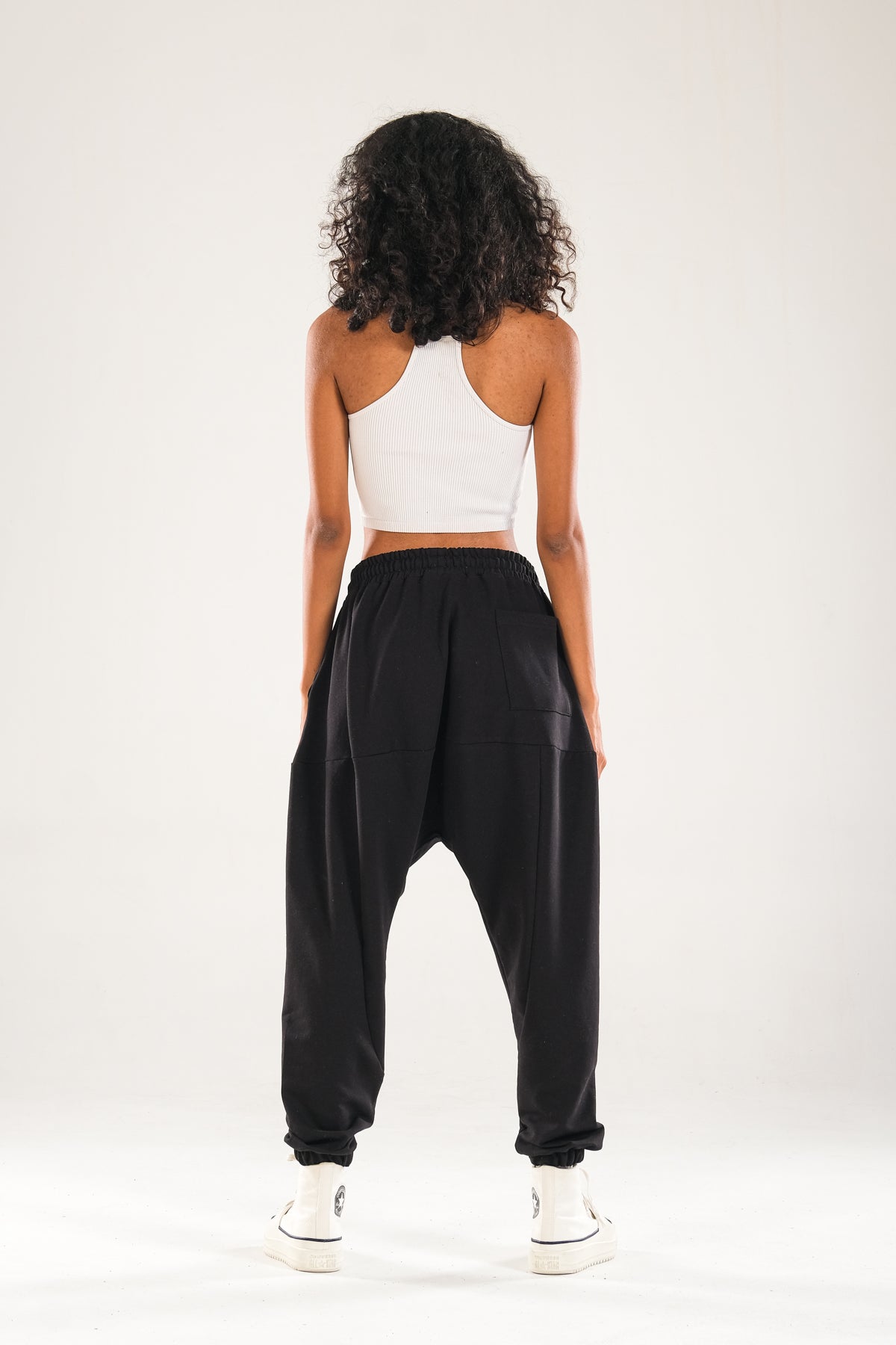 Siyah Harem Jogger Pantolon COC1143
