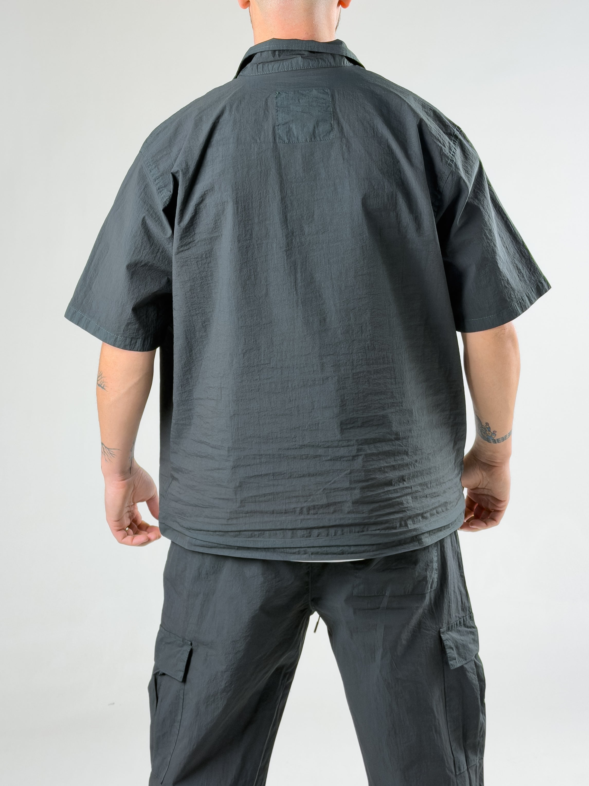 Siyah Oversize Erkek Paraşüt Takım COC3086