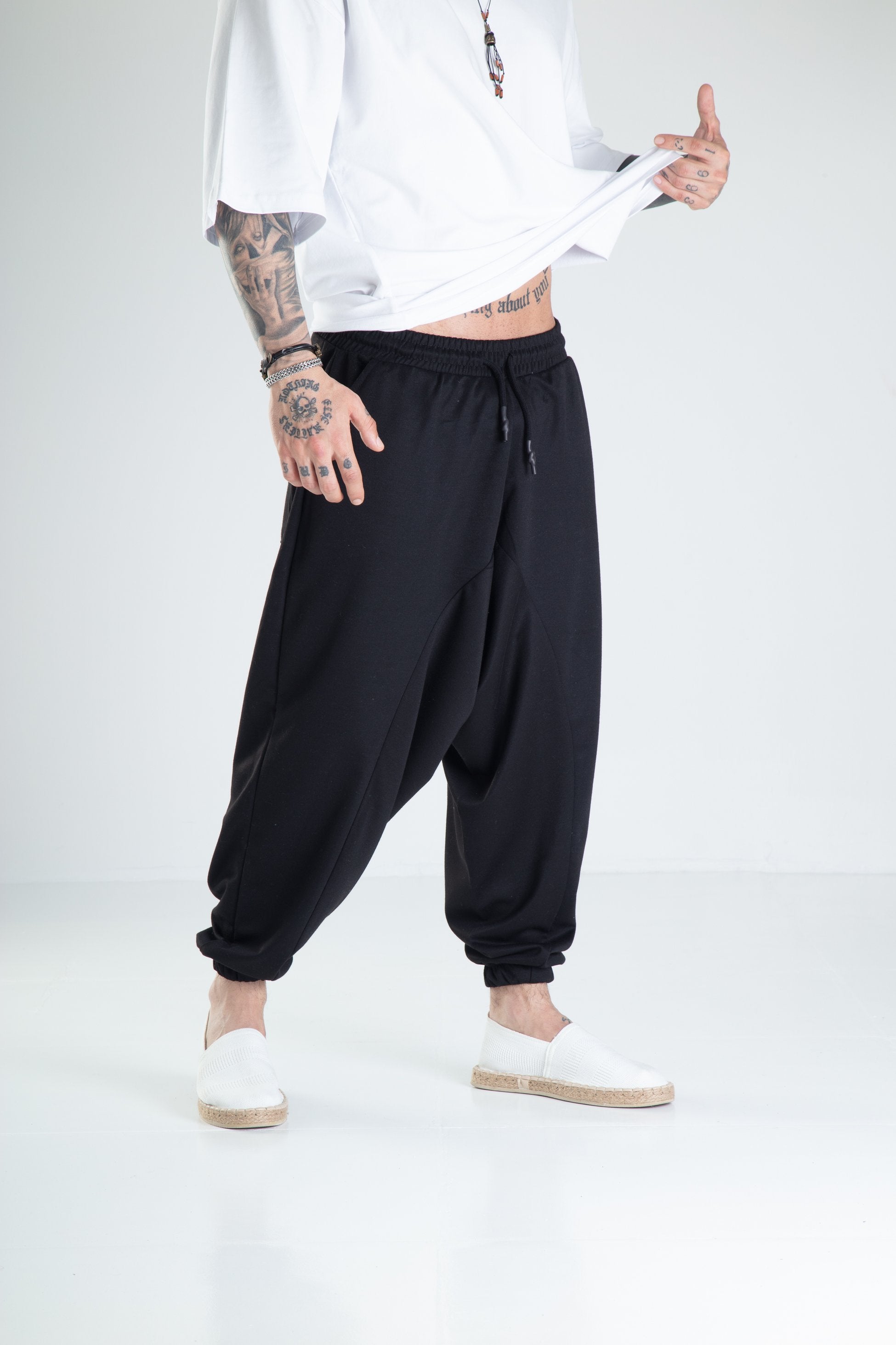 Siyah Spor Şalvar COC1990