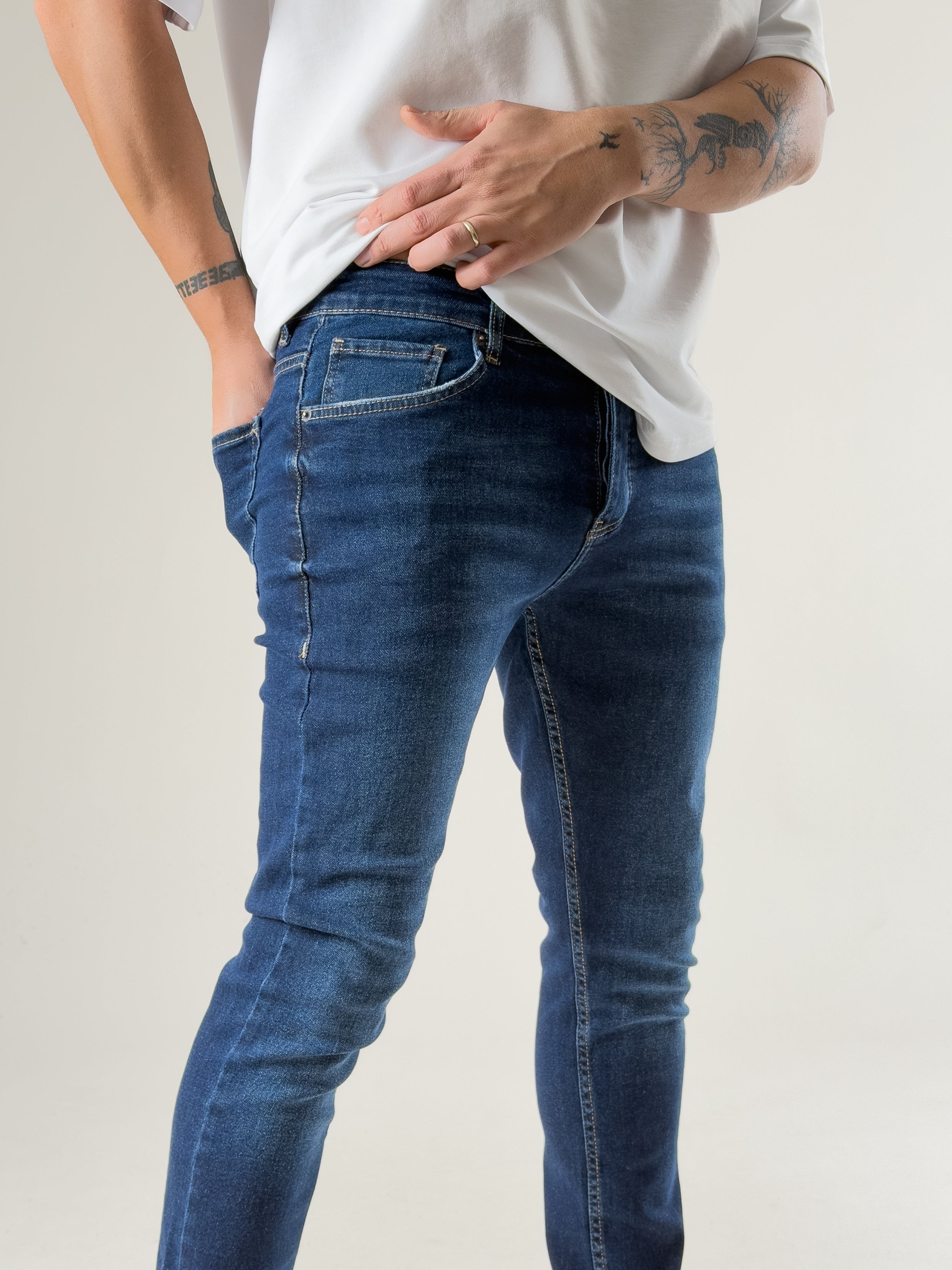 Slim Fit Mavi Erkek Kot Pantolon COC2717